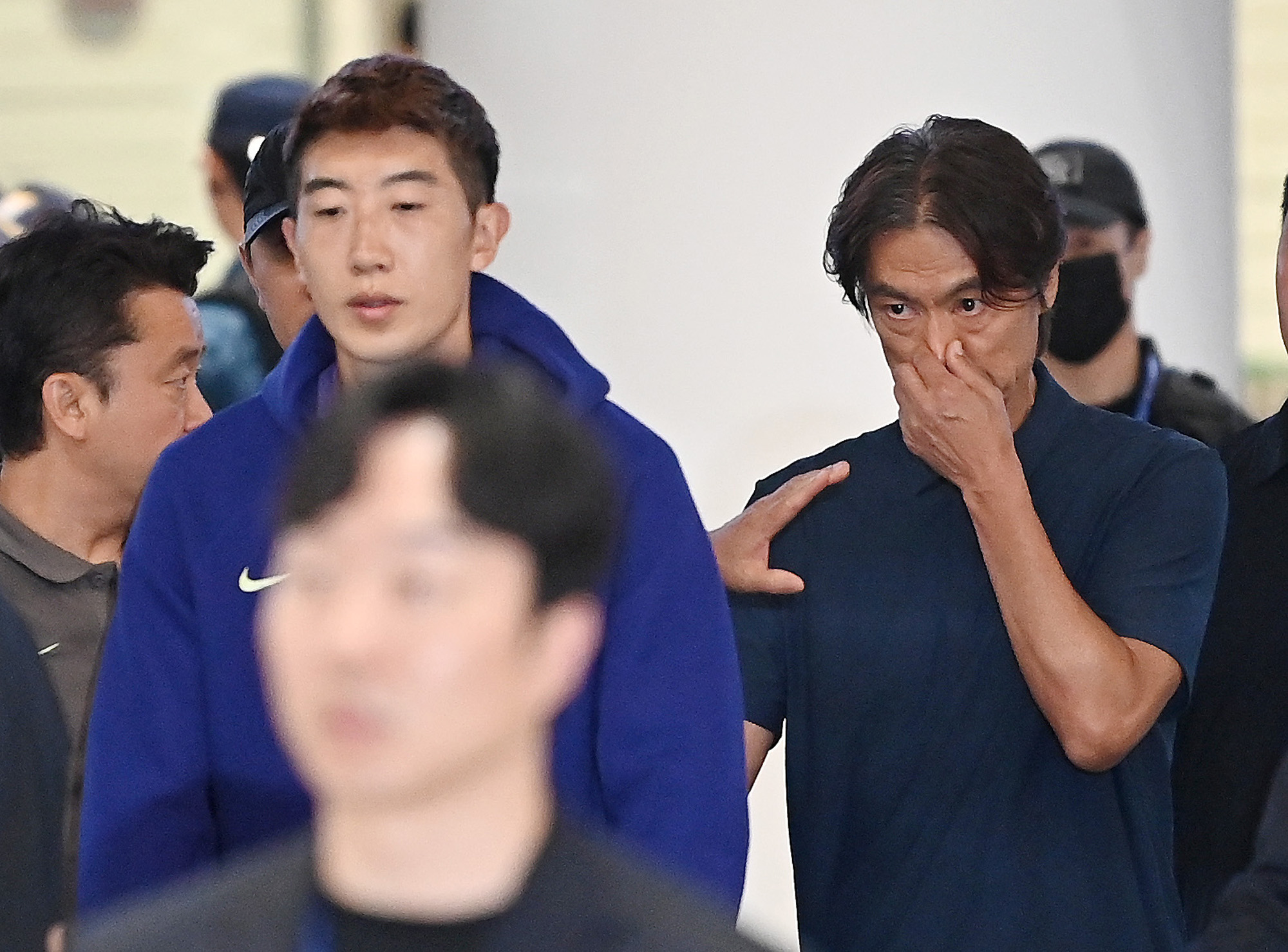 스포츠;축구;2026북중미월드컵;축구국가대표팀귀국;홍명보귀국;홍명보전축구대표팀감독