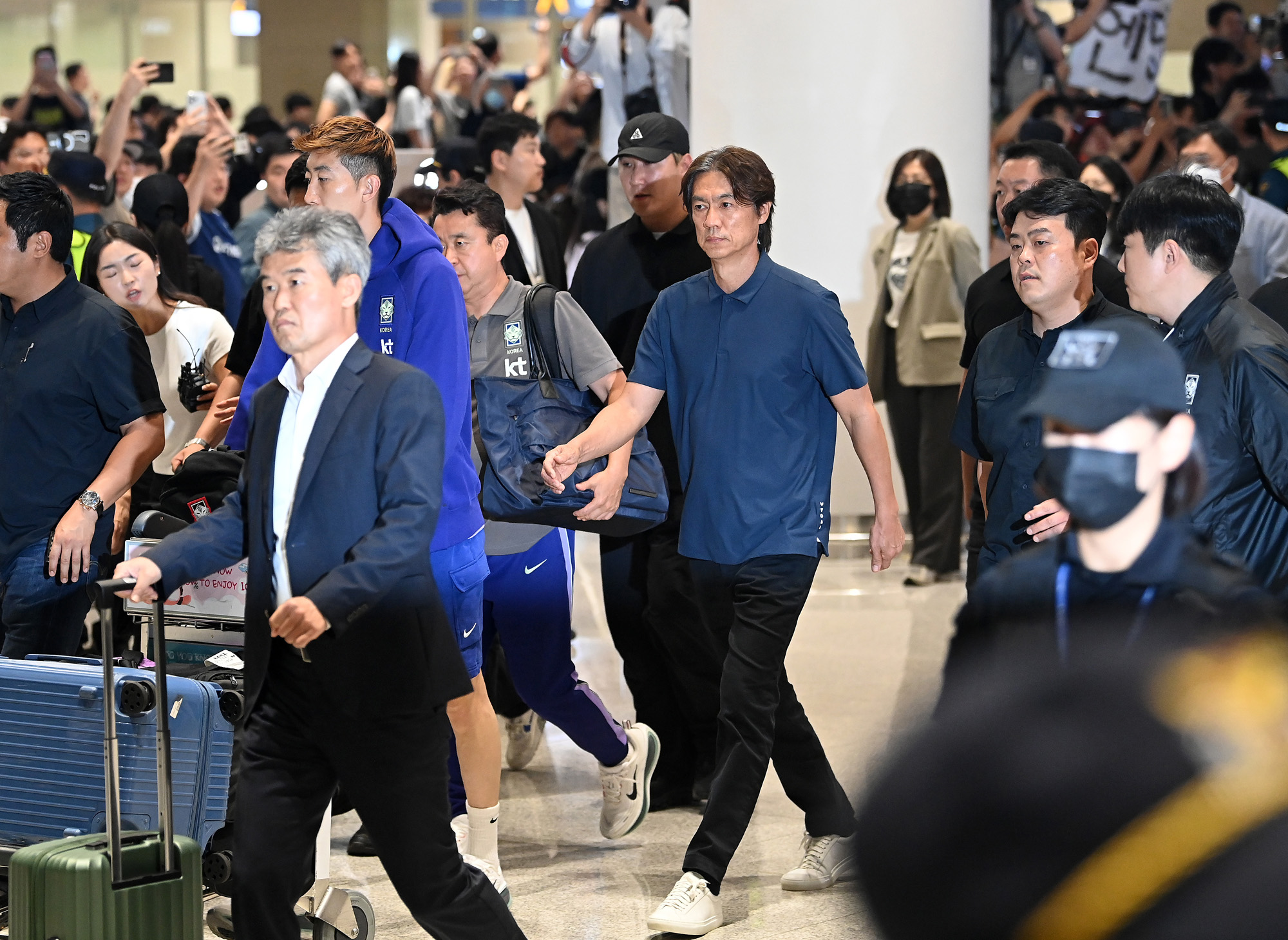 스포츠;축구;2026북중미월드컵;축구국가대표팀귀국;홍명보귀국;홍명보전축구대표팀감독