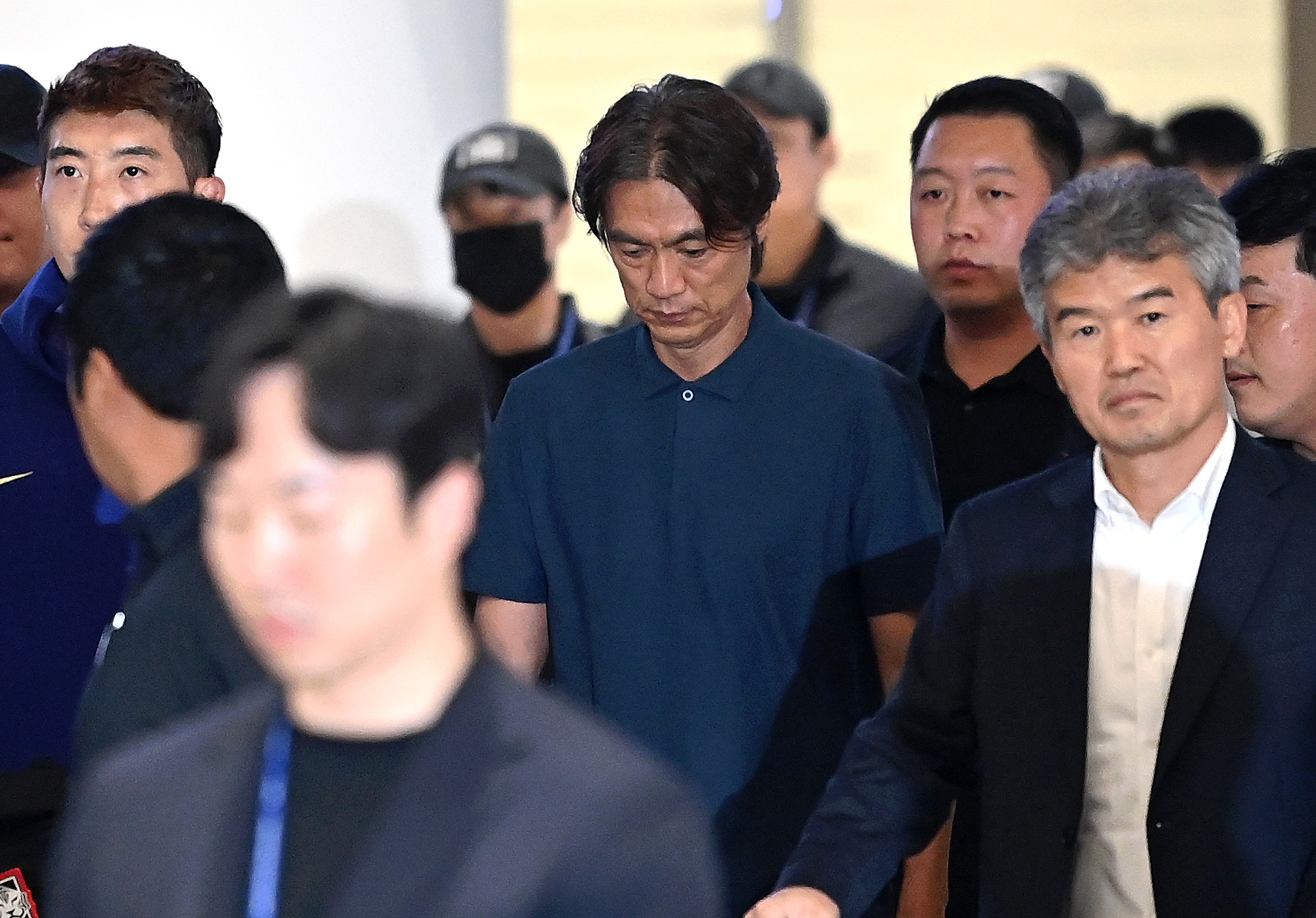 스포츠;축구;2026북중미월드컵;축구국가대표팀귀국;홍명보귀국;홍명보전축구대표팀감독