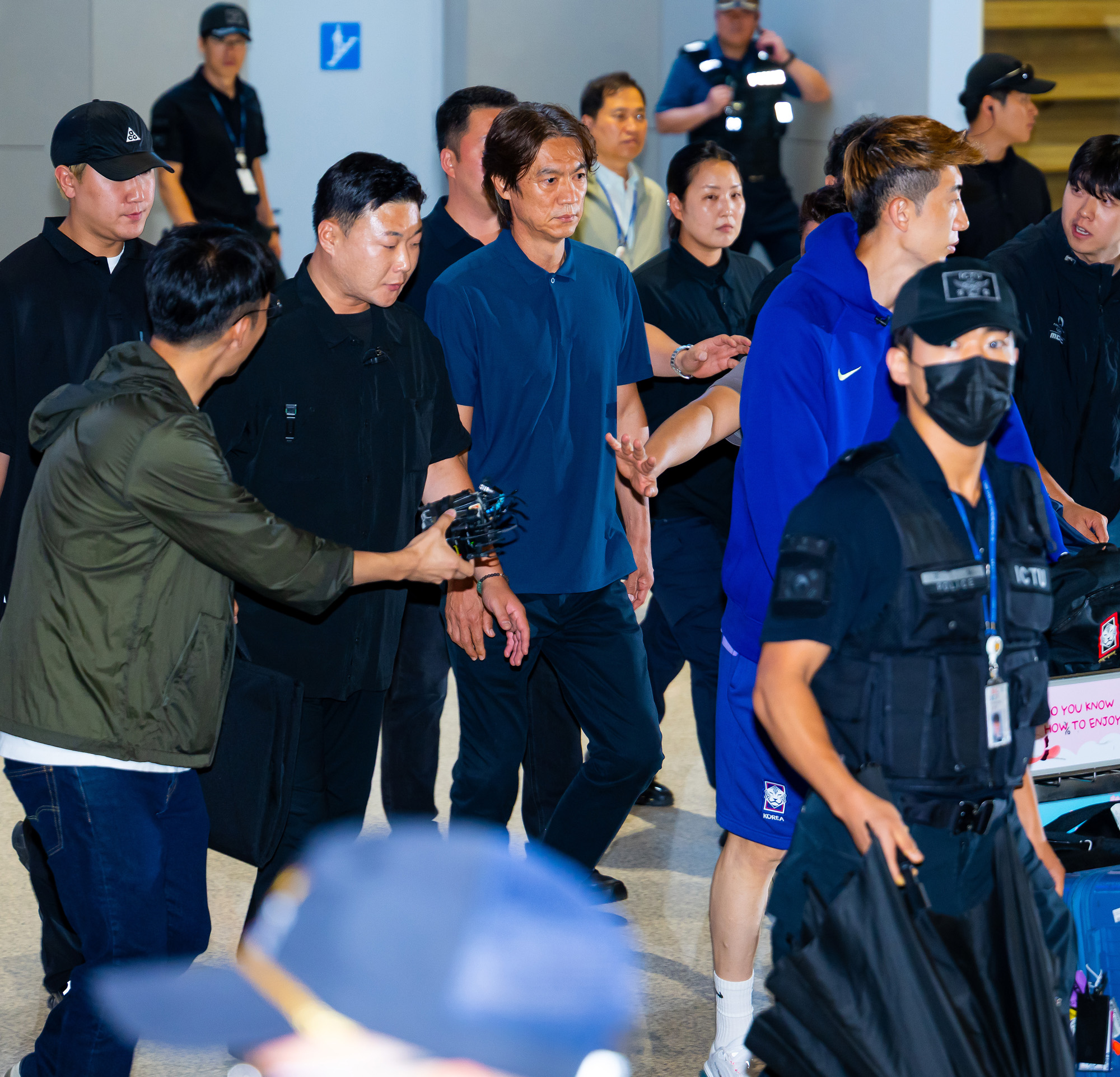 스포츠;축구;2026북중미월드컵;축구국가대표팀귀국;홍명보귀국;홍명보전축구대표팀감독