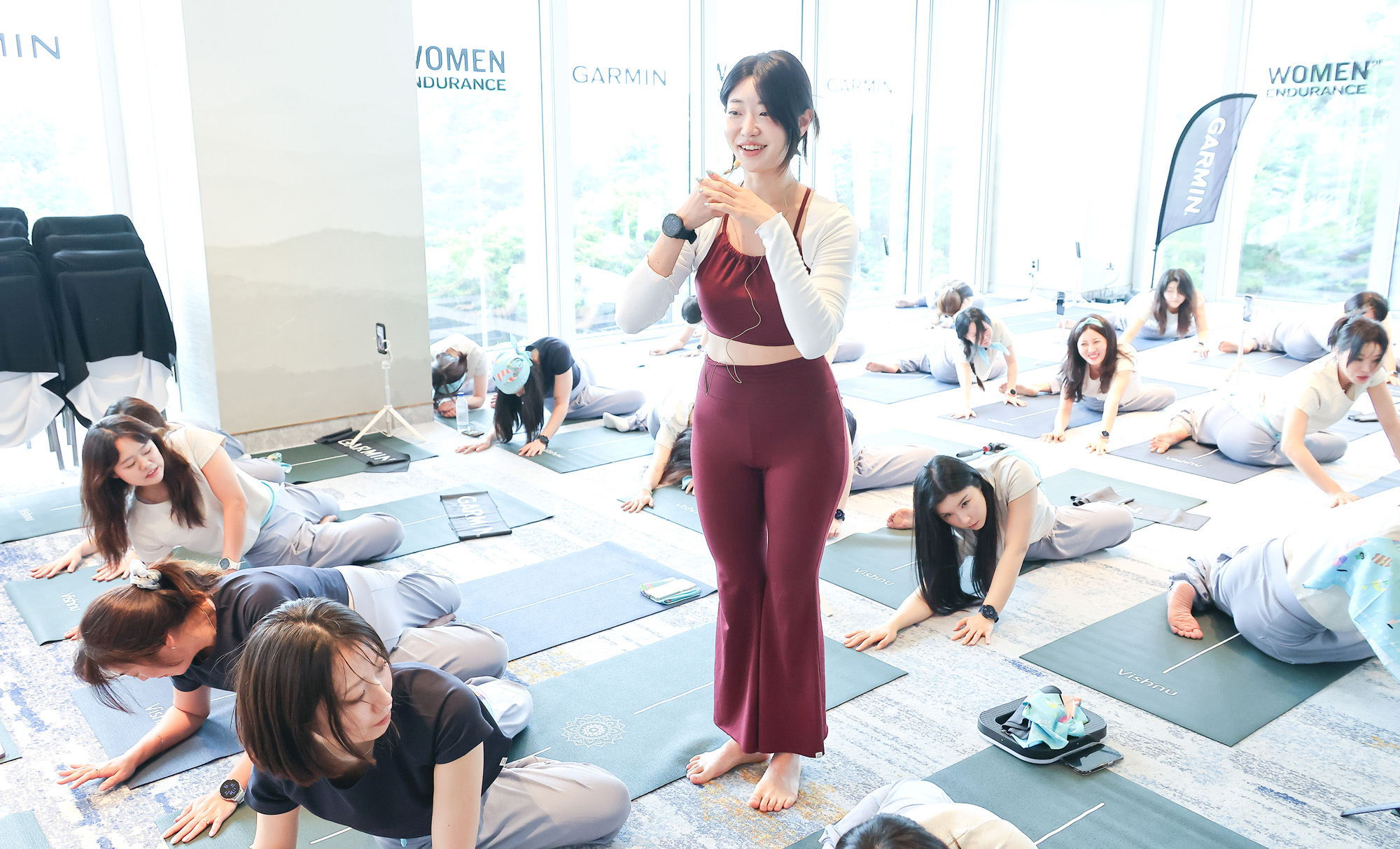 우먼센스;요가;가민코리아;웰니스