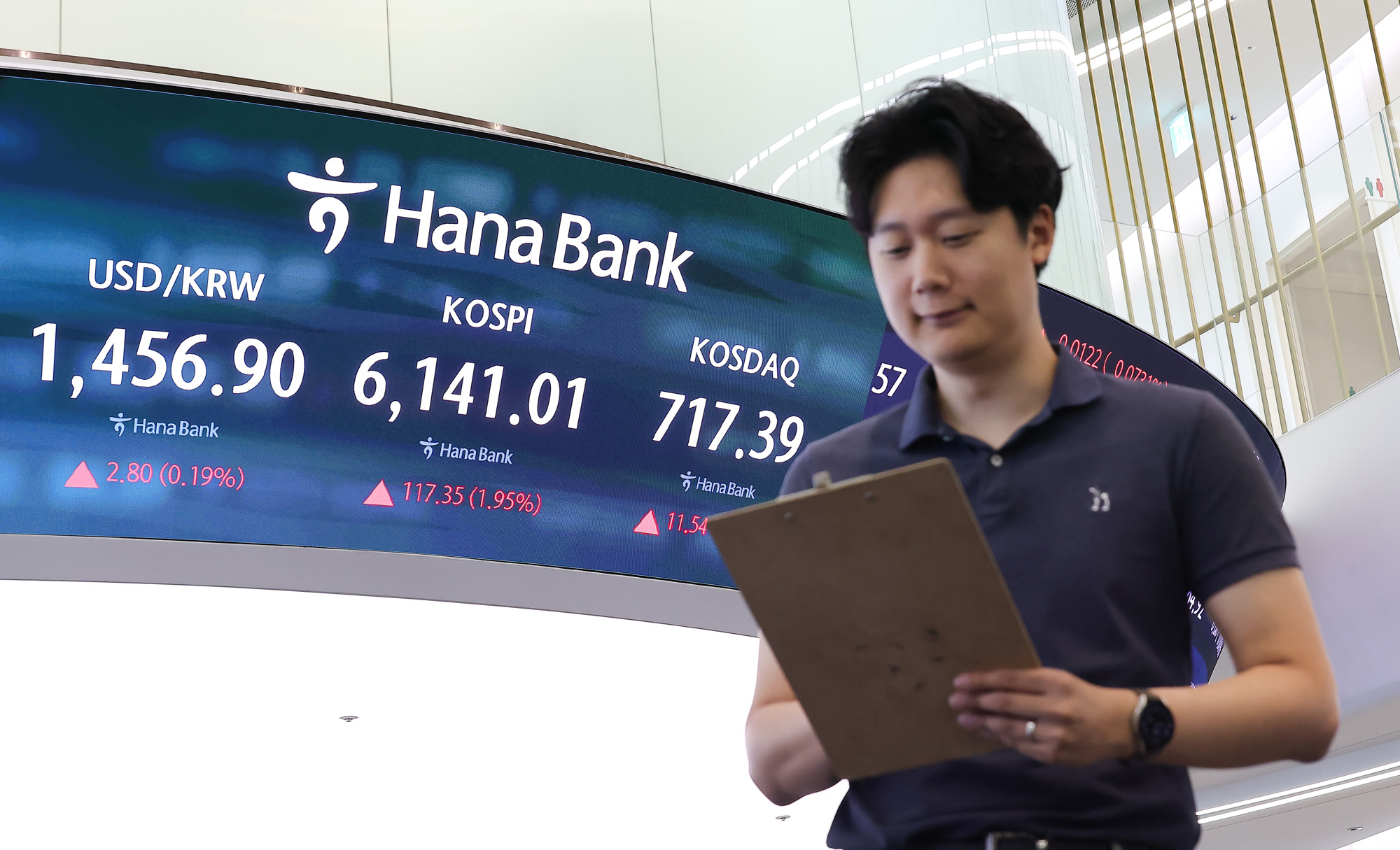 하나은행;딜링룸;주식;주가;환울;코스피;코스닥