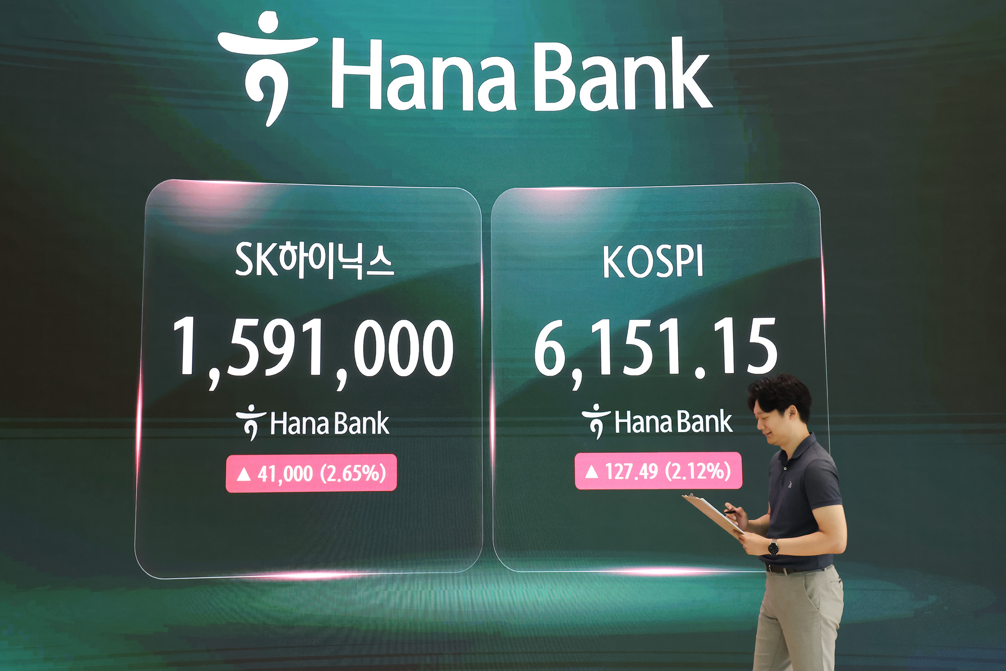 하나은행;딜링룸;주식;주가;환울;코스피;코스닥