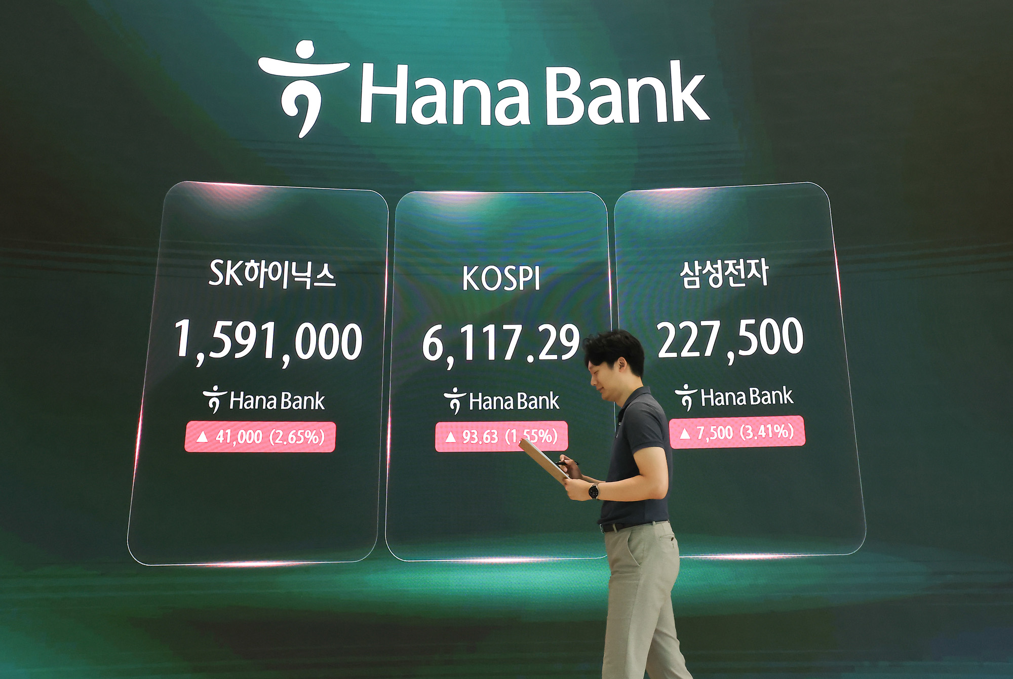 하나은행;딜링룸;주식;주가;환울;코스피;코스닥