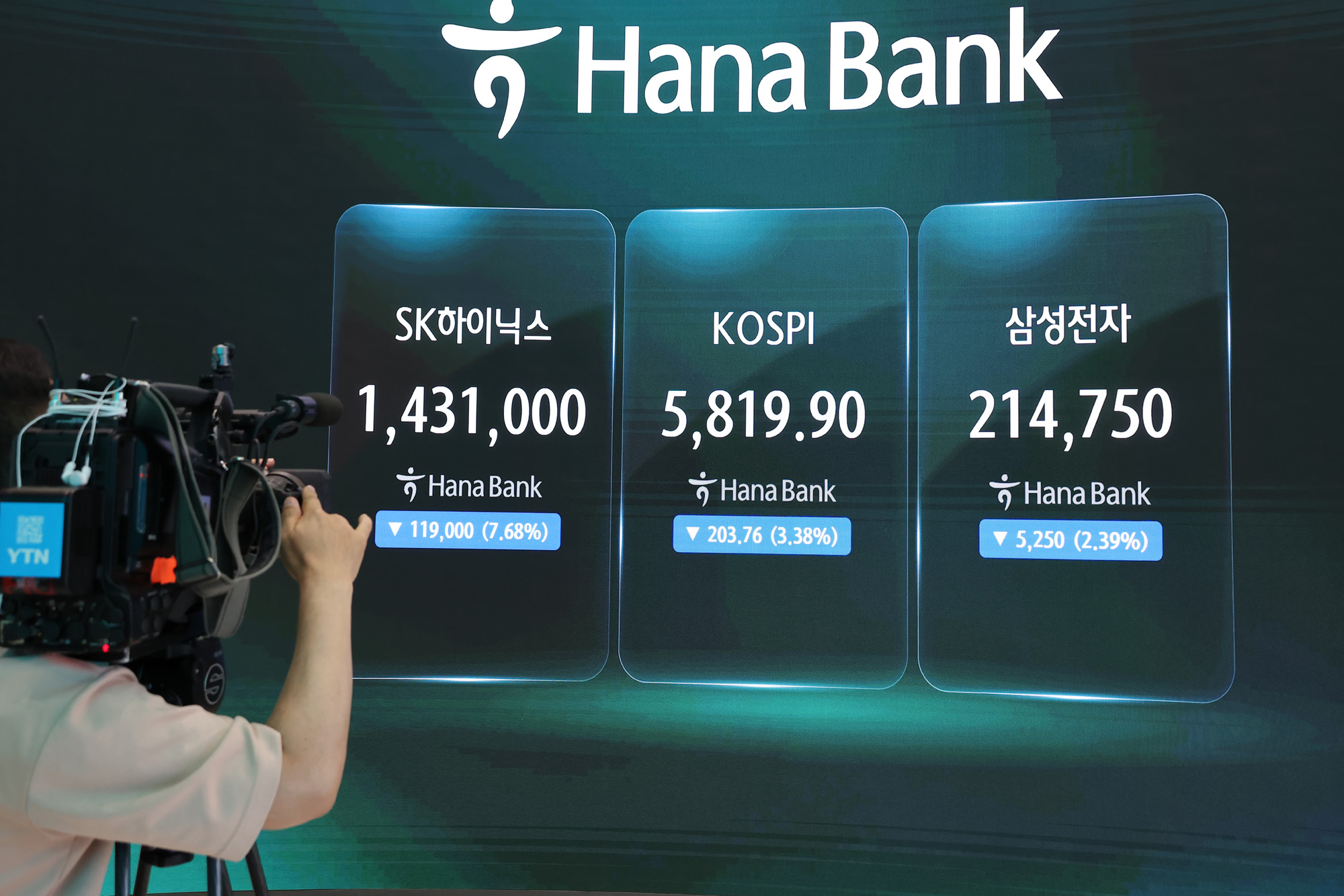 하나은행;딜링룸;주식;주가;환울;코스피;코스닥