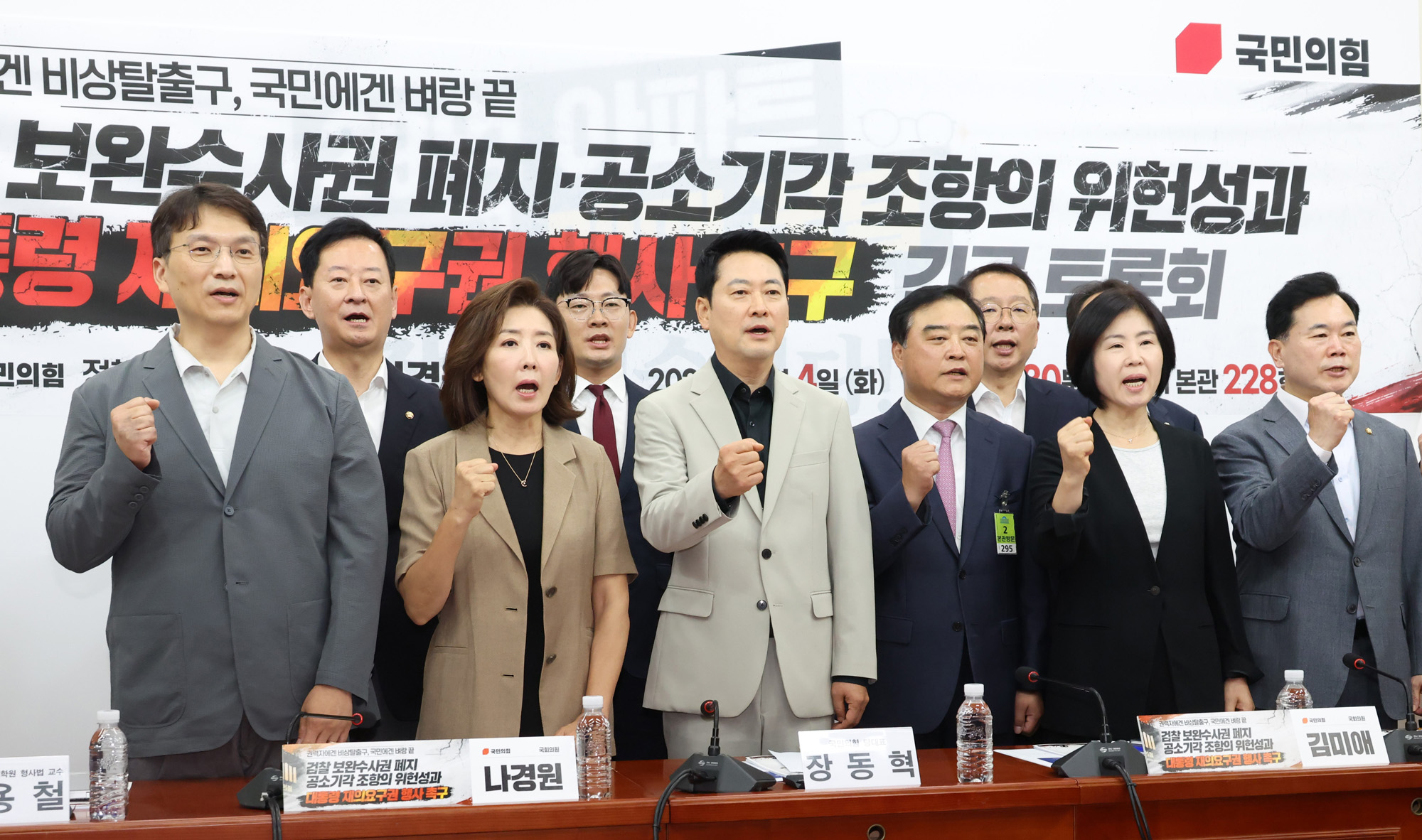 정치;국회;보완수사권;대통령재의요구권;장동혁;나경원