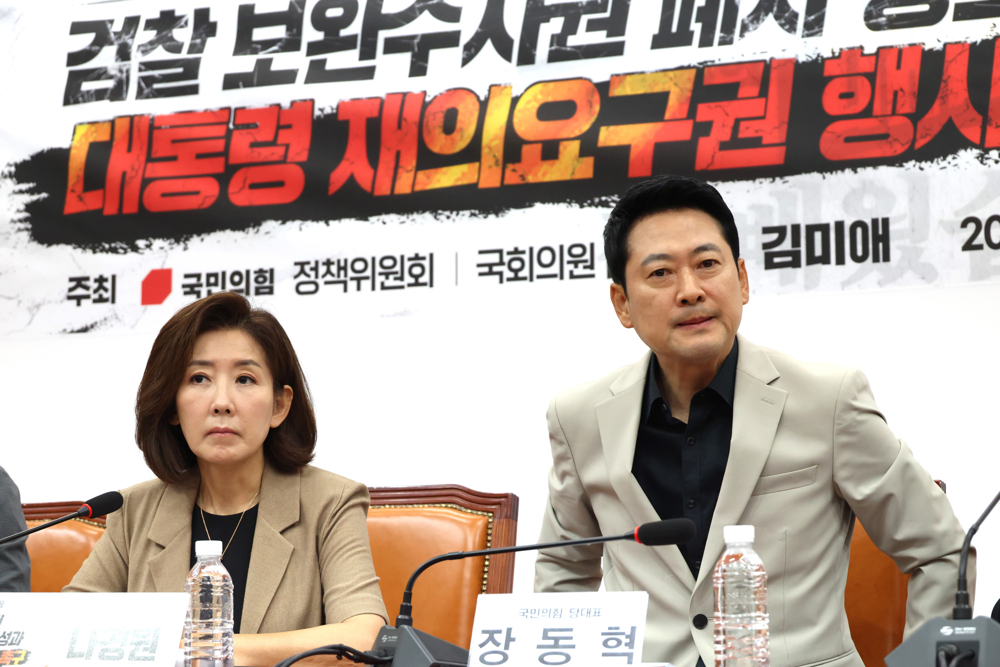 정치;국회;보완수사권;대통령재의요구권;장동혁;나경원