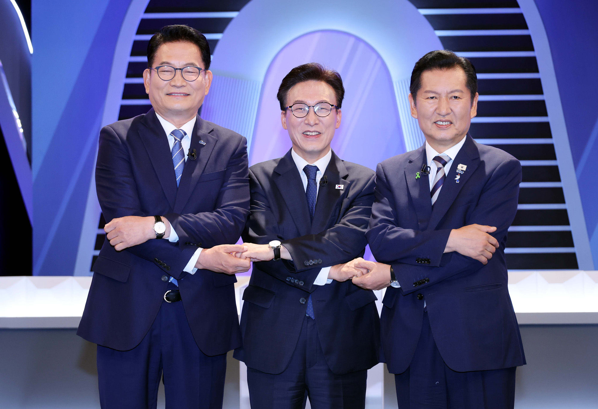 정치;국회;믽주당대표후보토론회;김민석;송영길;정청래