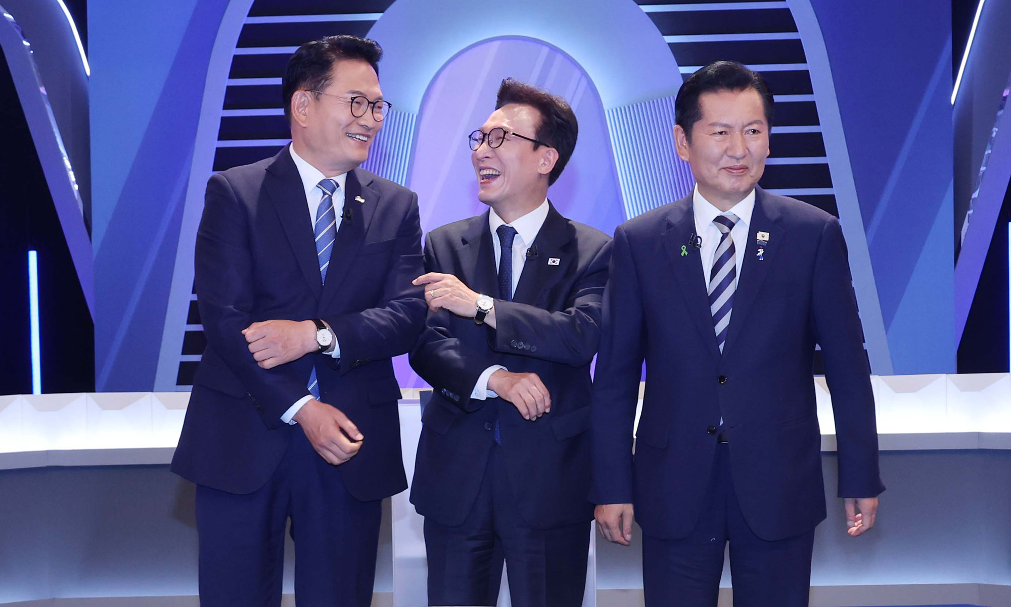 정치;국회;믽주당대표후보토론회;김민석;송영길;정청래