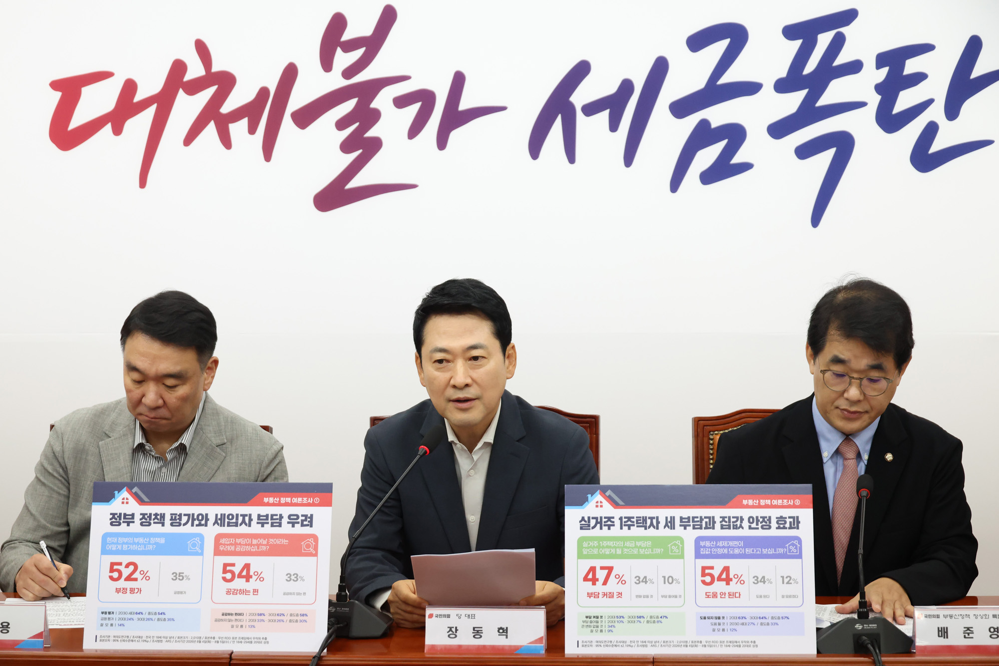 정치;국회;국민의힘 부동산정책정상화특별위원회;장동혁
