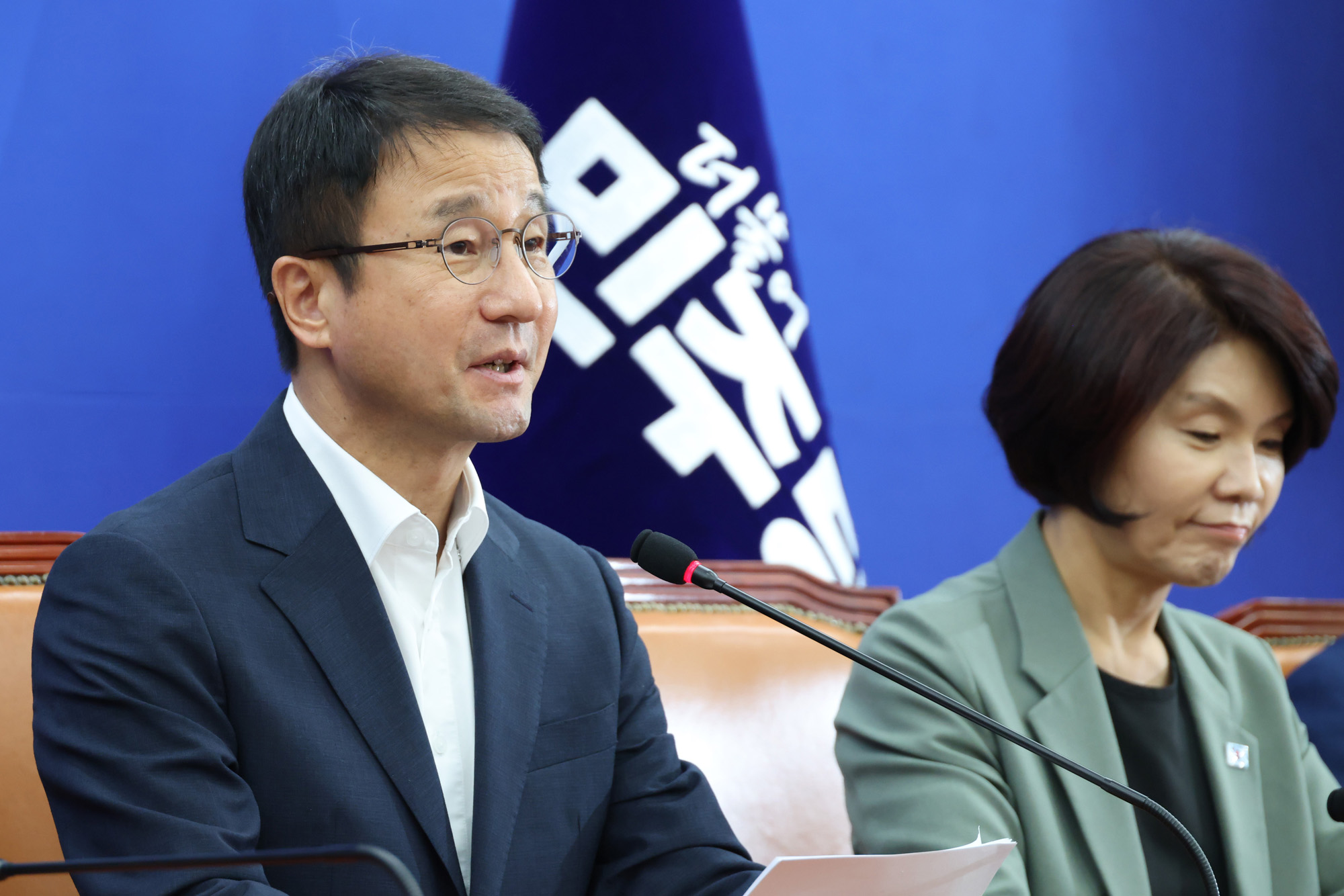 정치;국회;원내대책회의;더불어민주당;한병도