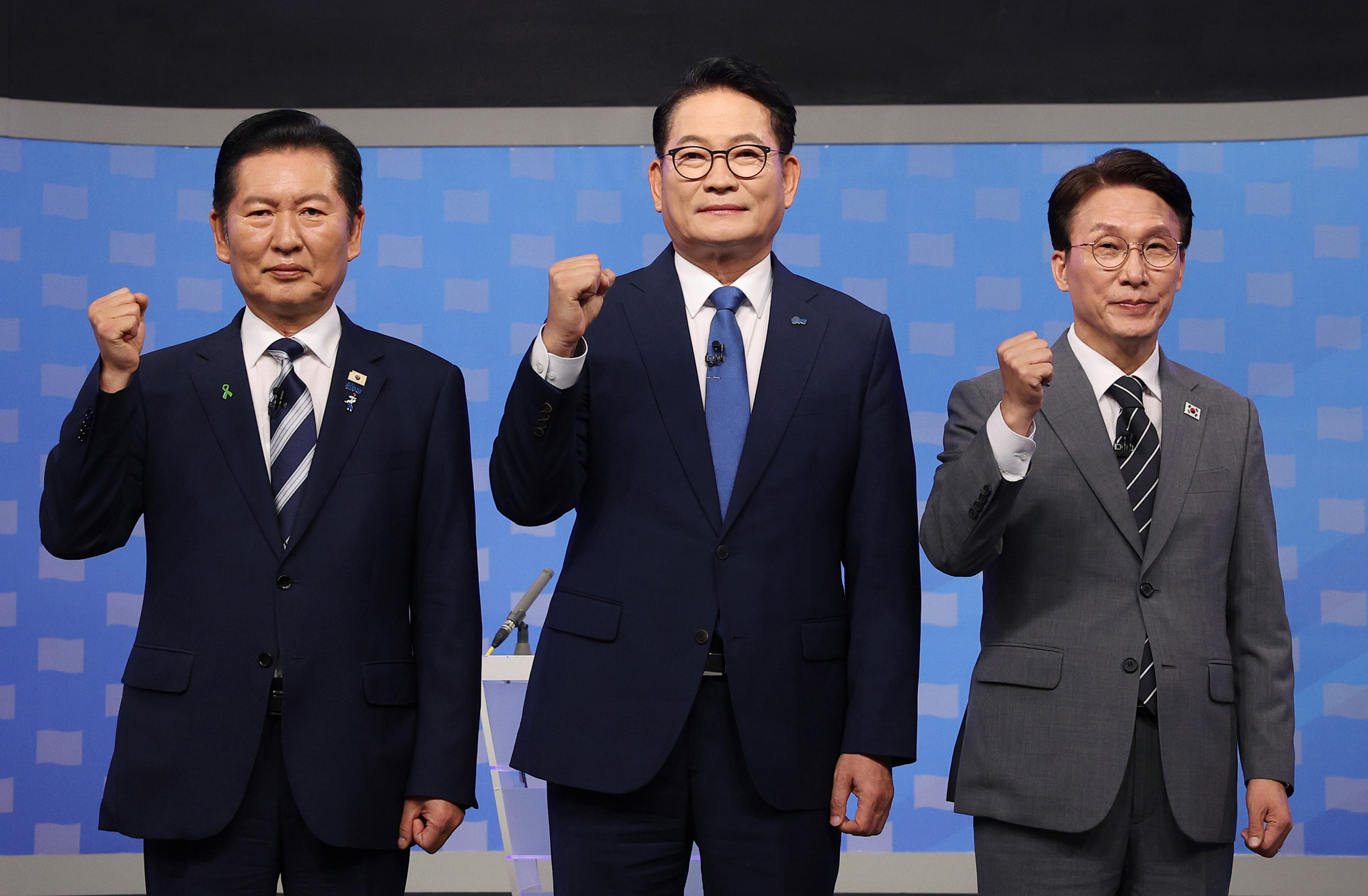정치;국회;더불어민주당대표후보TV토론회;정청래;송영길;김민석