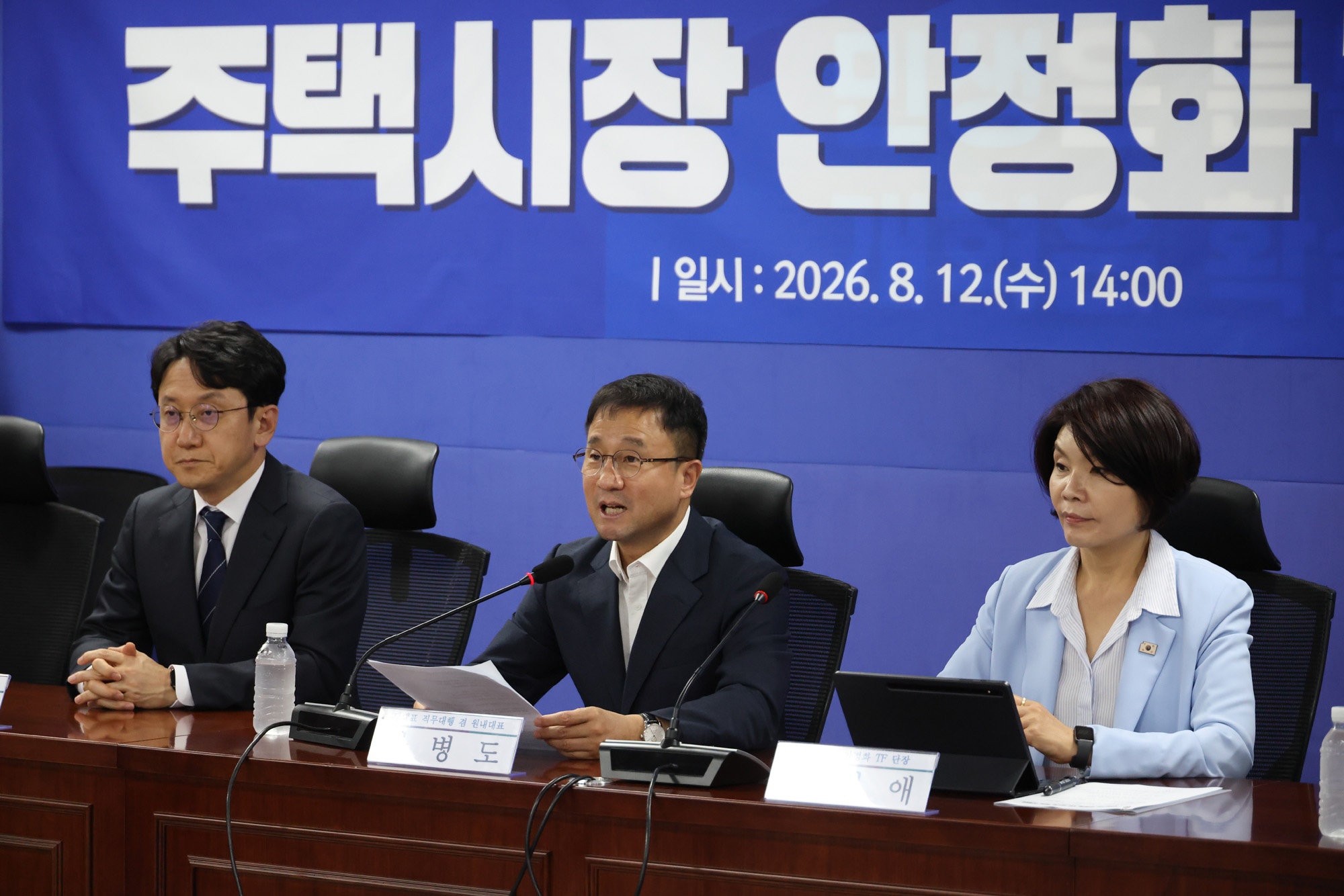 정치;국회;더불어민주당 주택시장안정화TF;한병도;이억원