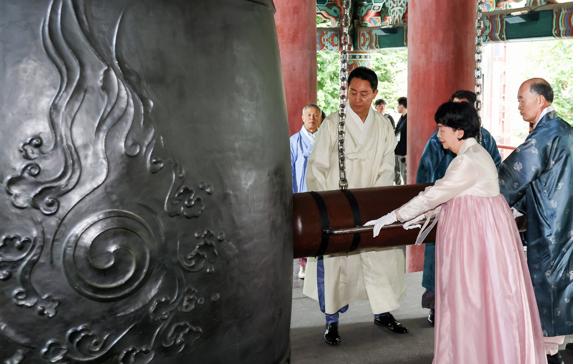 역사;공휴일;광복절;815광복절;제81주년광복절기념타종행사;보신각;오세훈