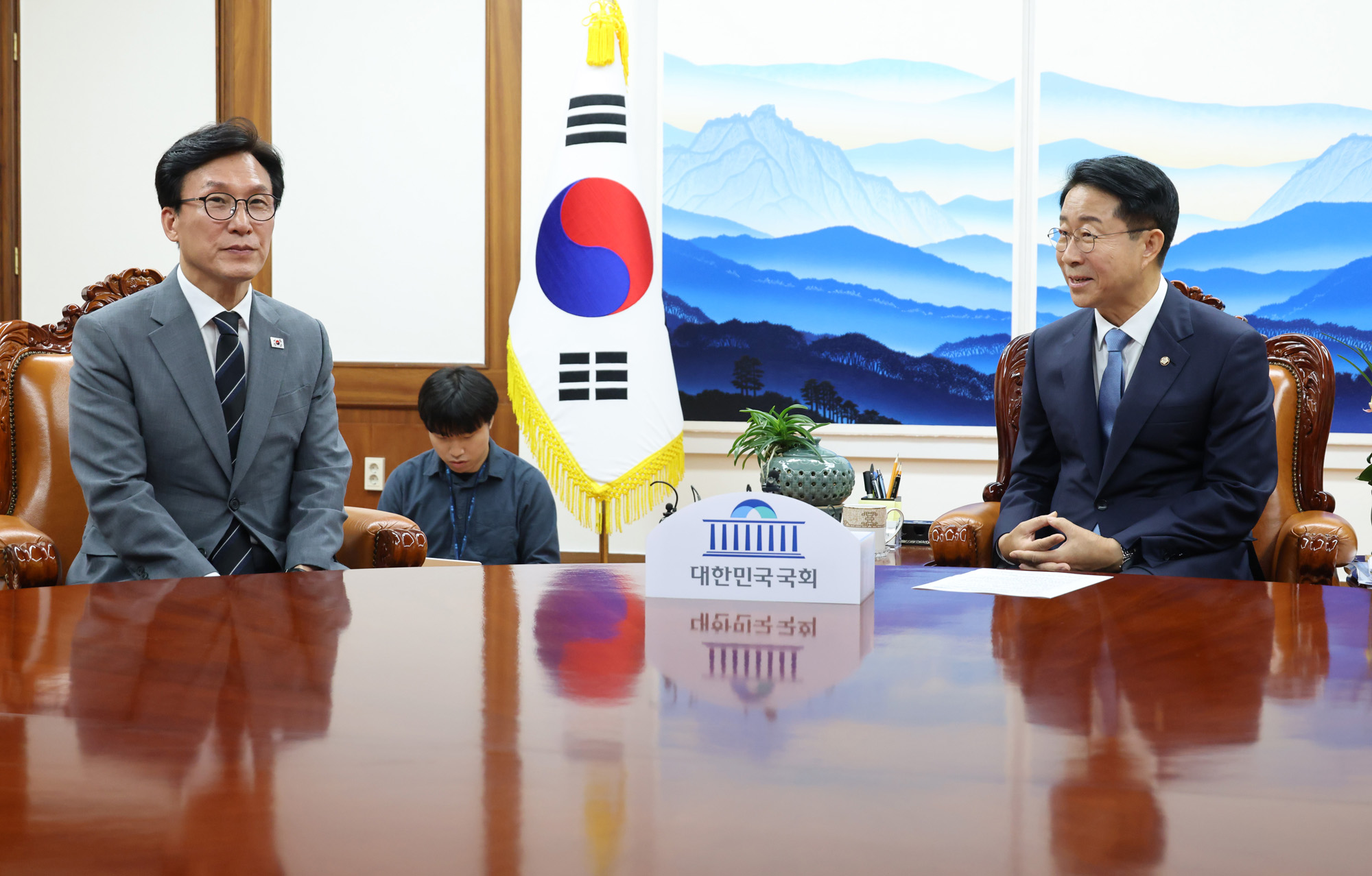정치;국회;김민석;조정식 국회의장