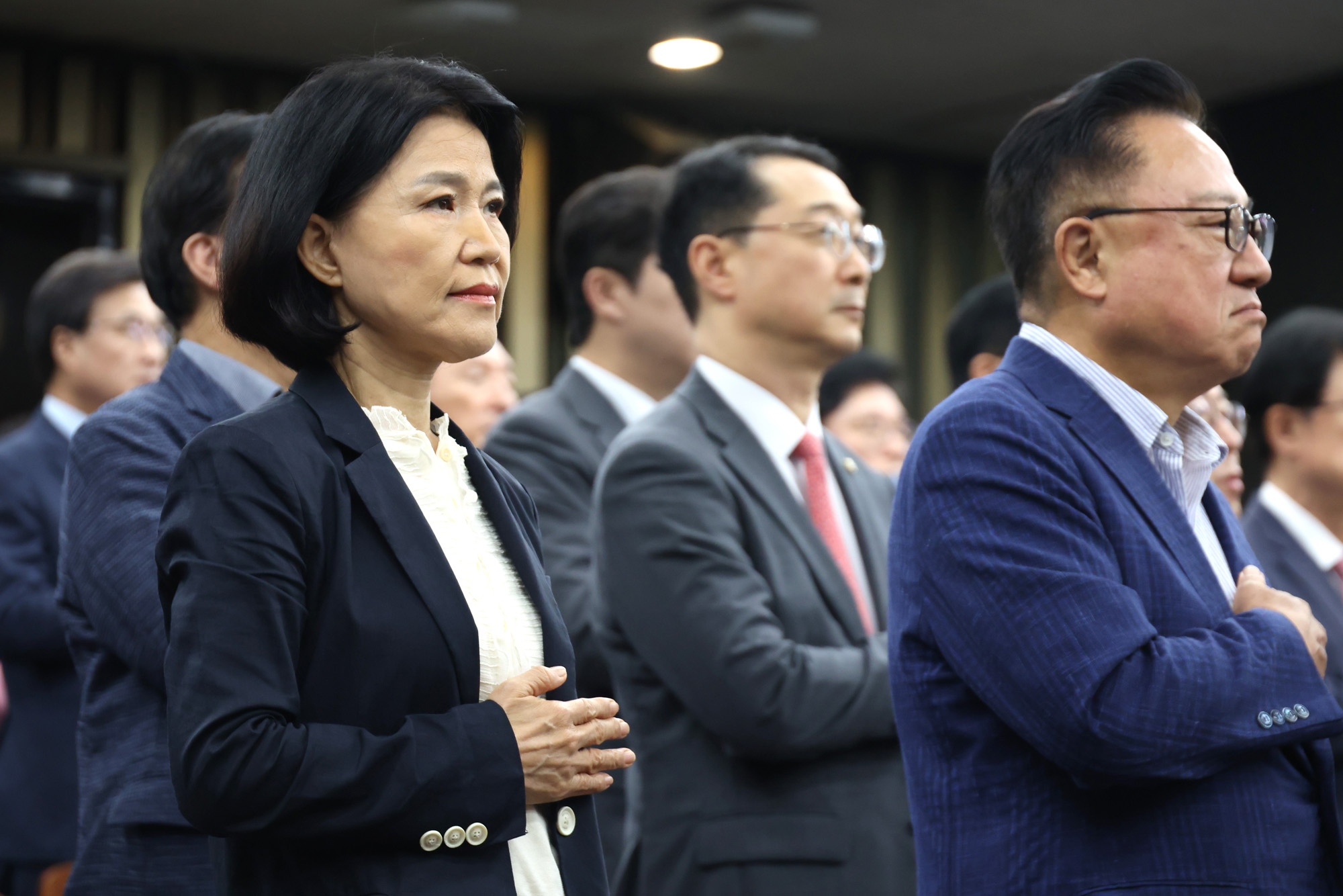 정치;국회;국민의힘 의원총회;이진숙