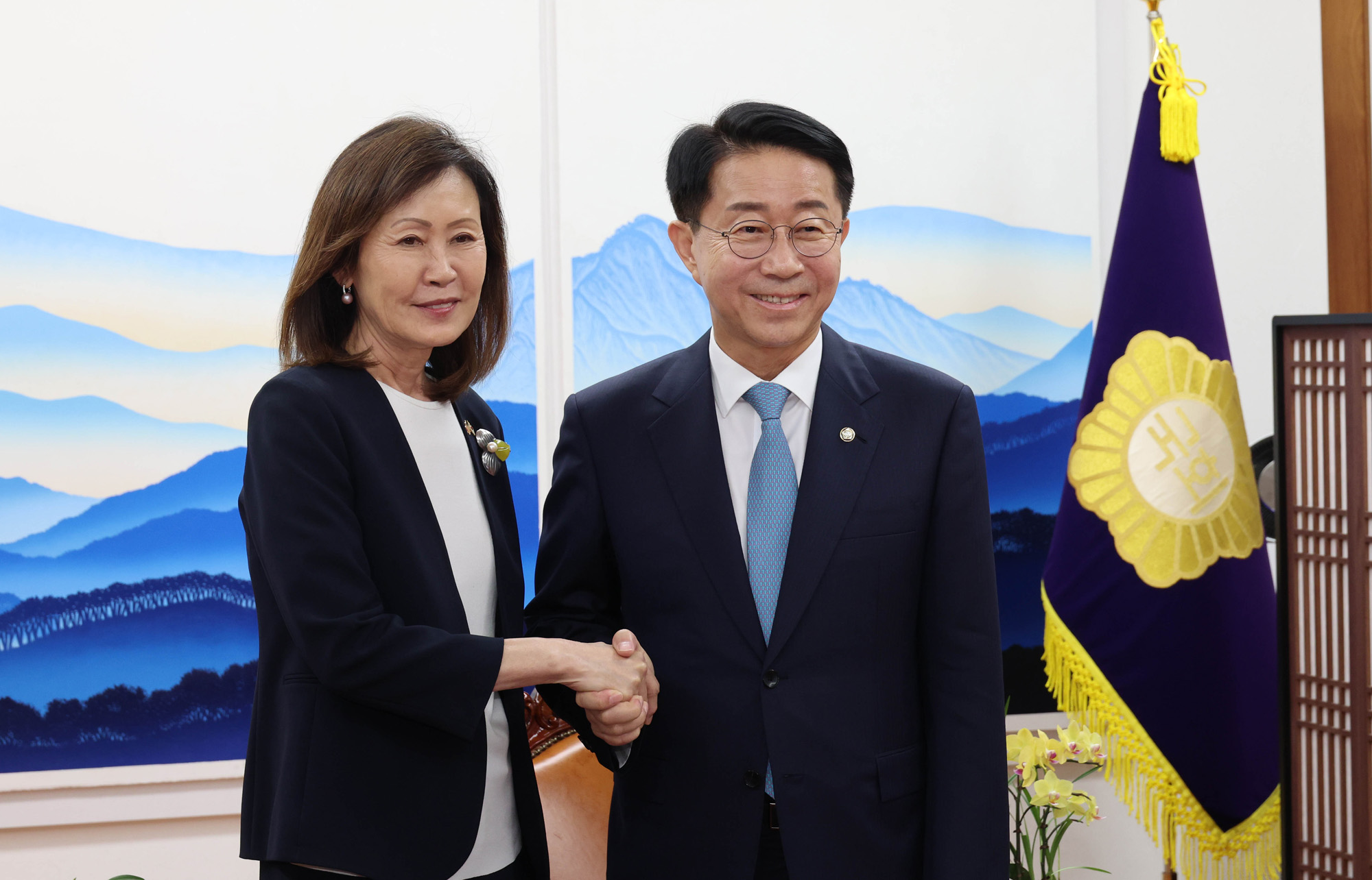 정치;국회;조정식 국회의장;미셸스틸 주한미국대사