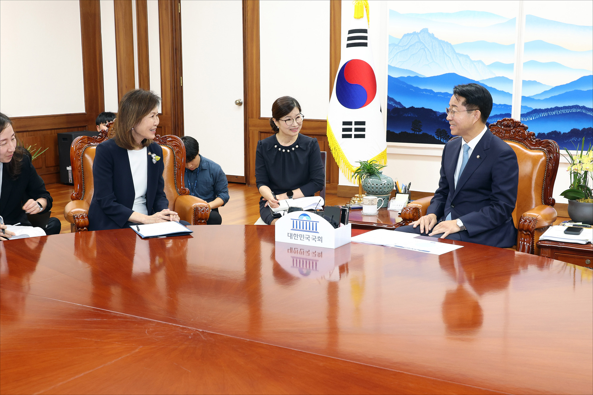정치;국회;조정식 국회의장;미셸스틸 주한미국대사