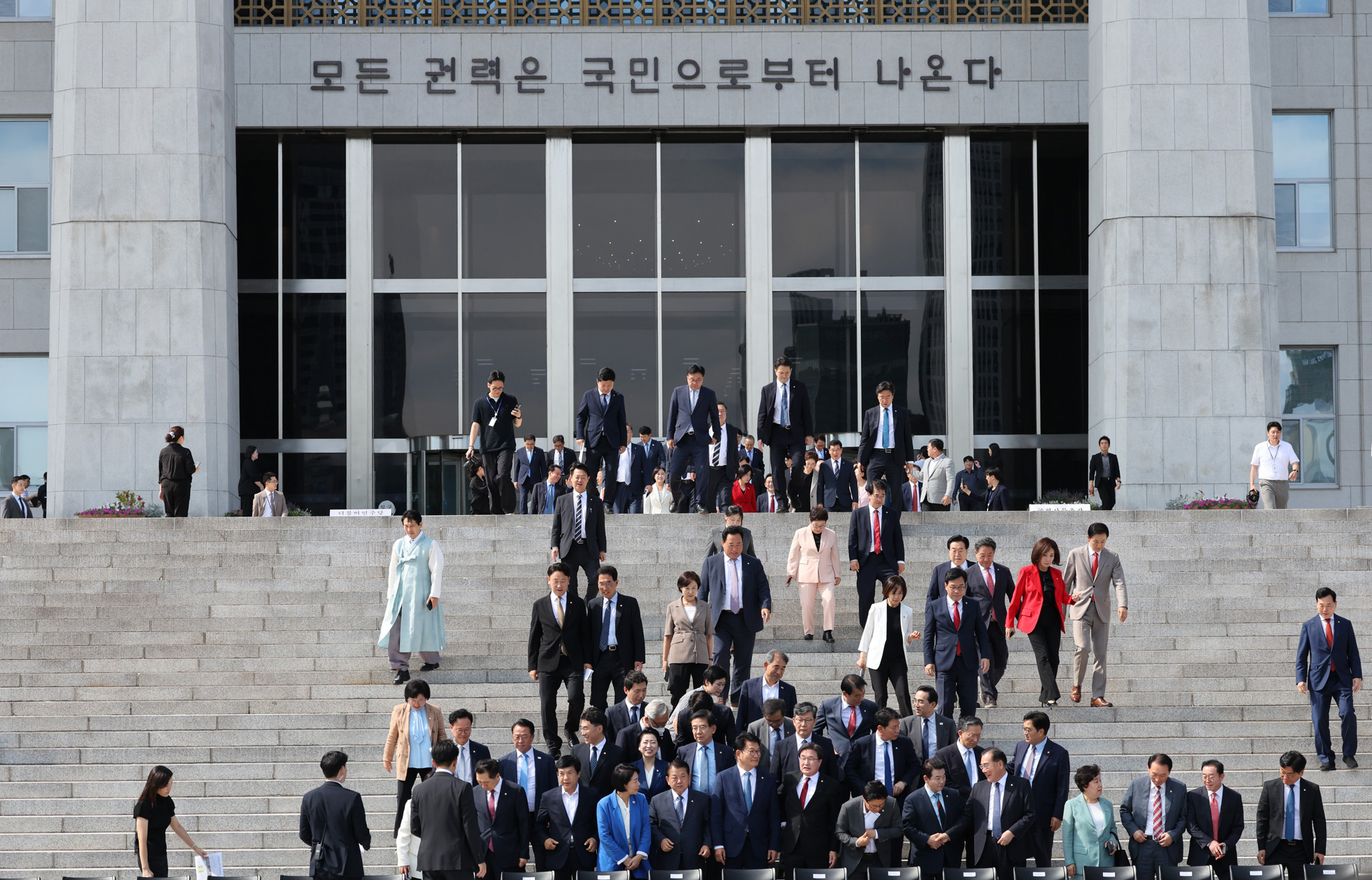 정치;국회;국회의원단체사진;22대후반기국회의원단체사진촬영
