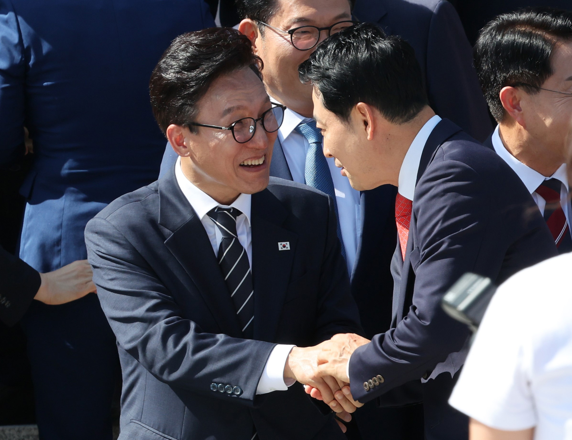 정치;국회;국회의원단체사진;22대후반기국회의원단체사진촬영;김민석;장동혁