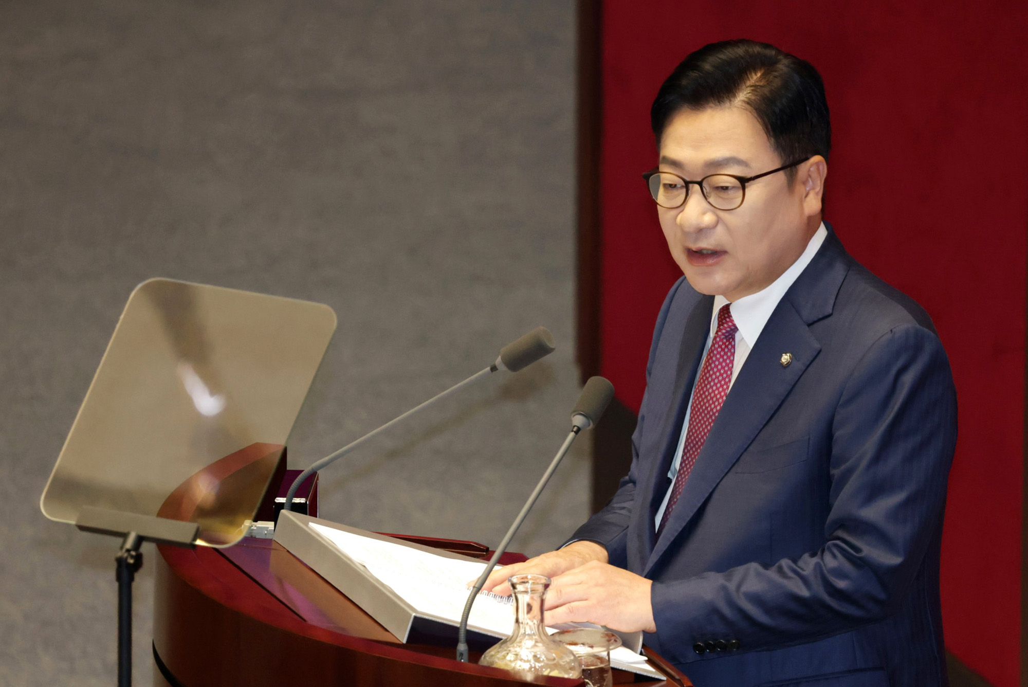 정치;국회;정점식;교섭단체대표연설