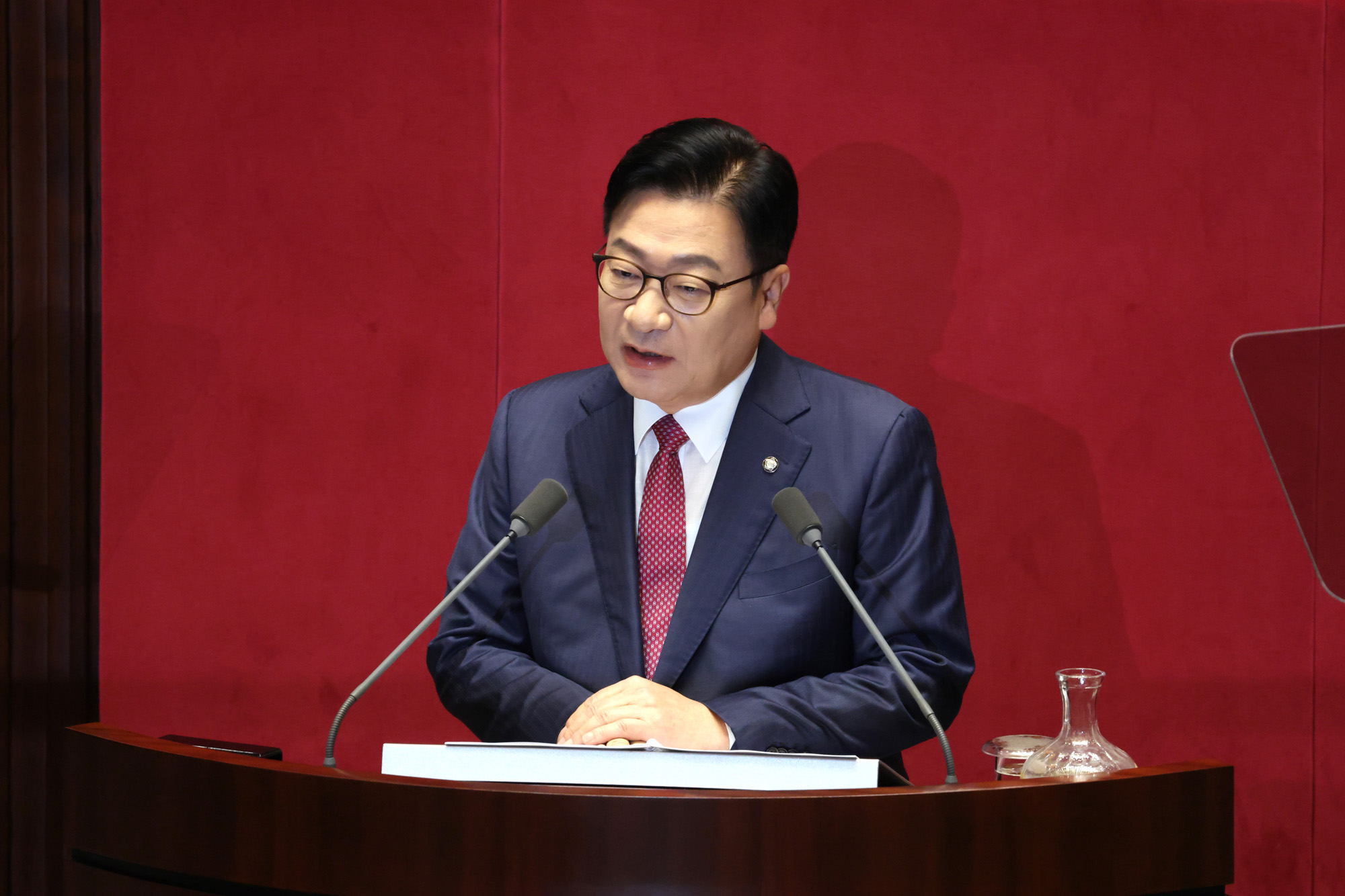정치;국회;정점식;교섭단체대표연설