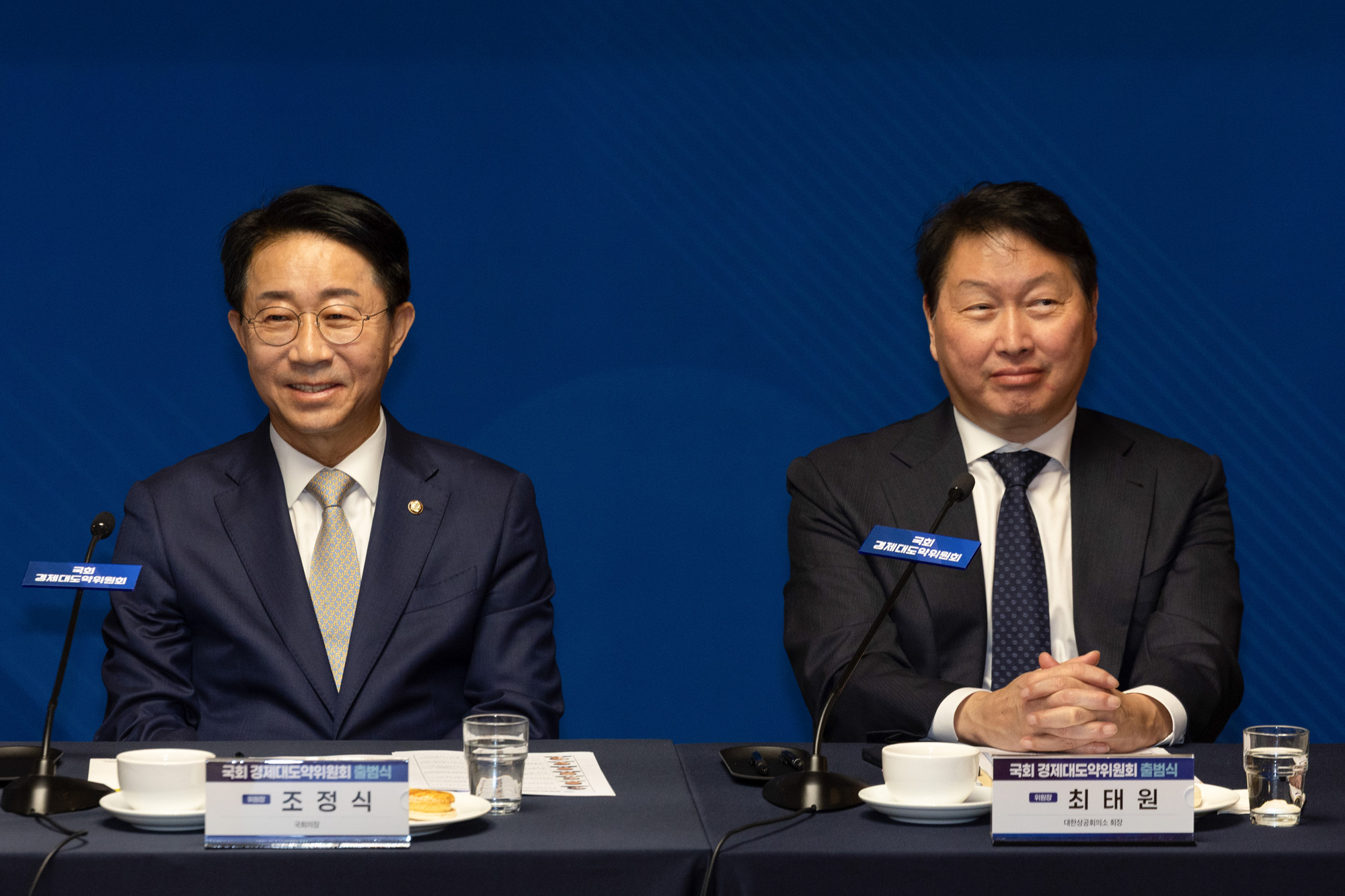 정치;경제;경제대도약위원회출범식;조정식 국회의장;최태원