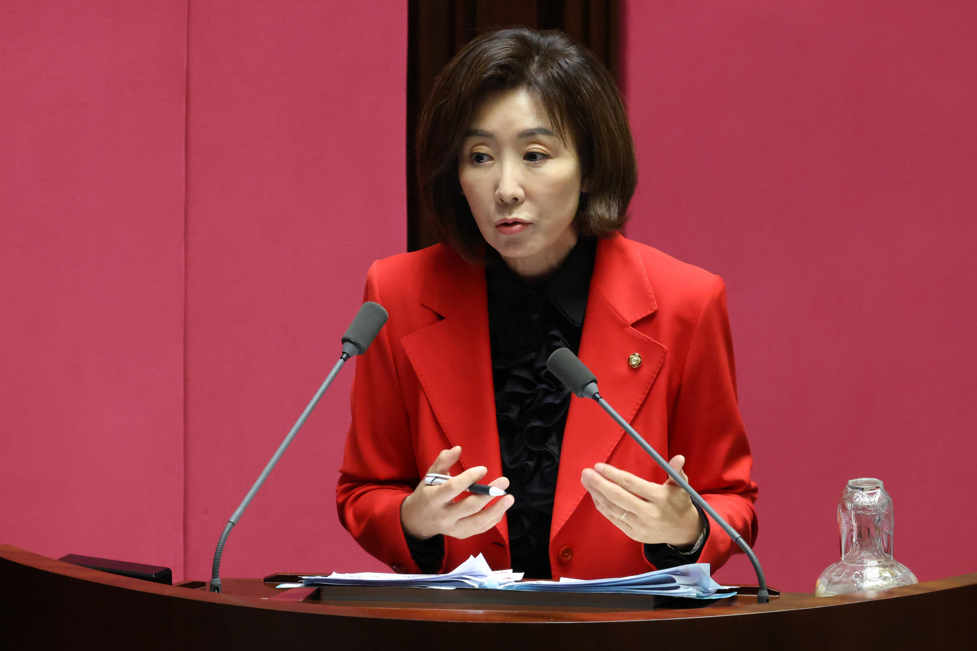 국회;정치;대정부질문;나경원;한성숙 국무총리