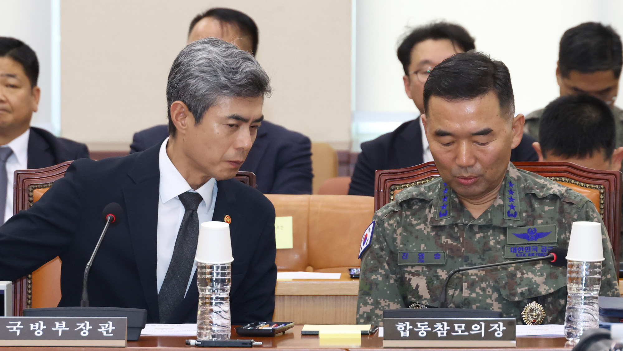 국회;정치;국방위원회;비무장지대지뢰폭발사고;강신철 국방부장관;진영승 합참의장