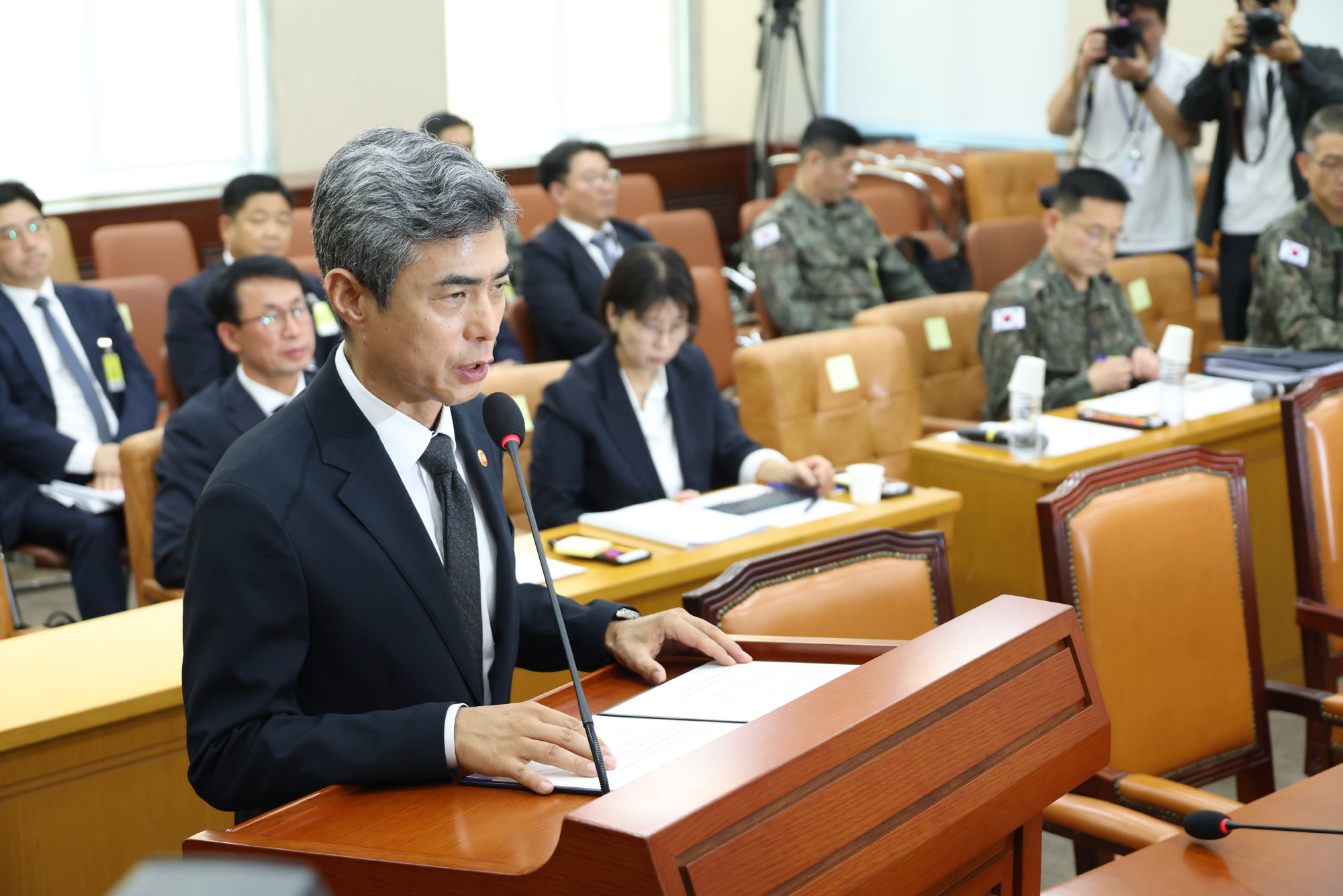 국회;정치;국방위원회;비무장지대지뢰폭발사고;강신철 국방부장관;진영승 합참의장