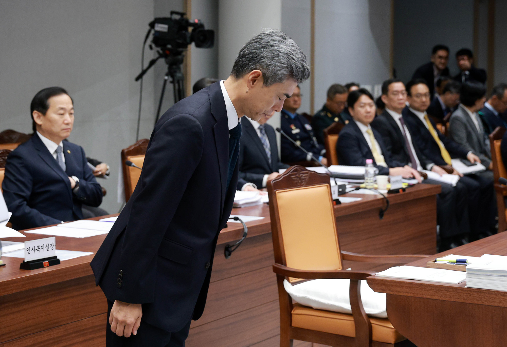 정치;국정감사;국방위원회의 국방부;국정감사;강신철 장관