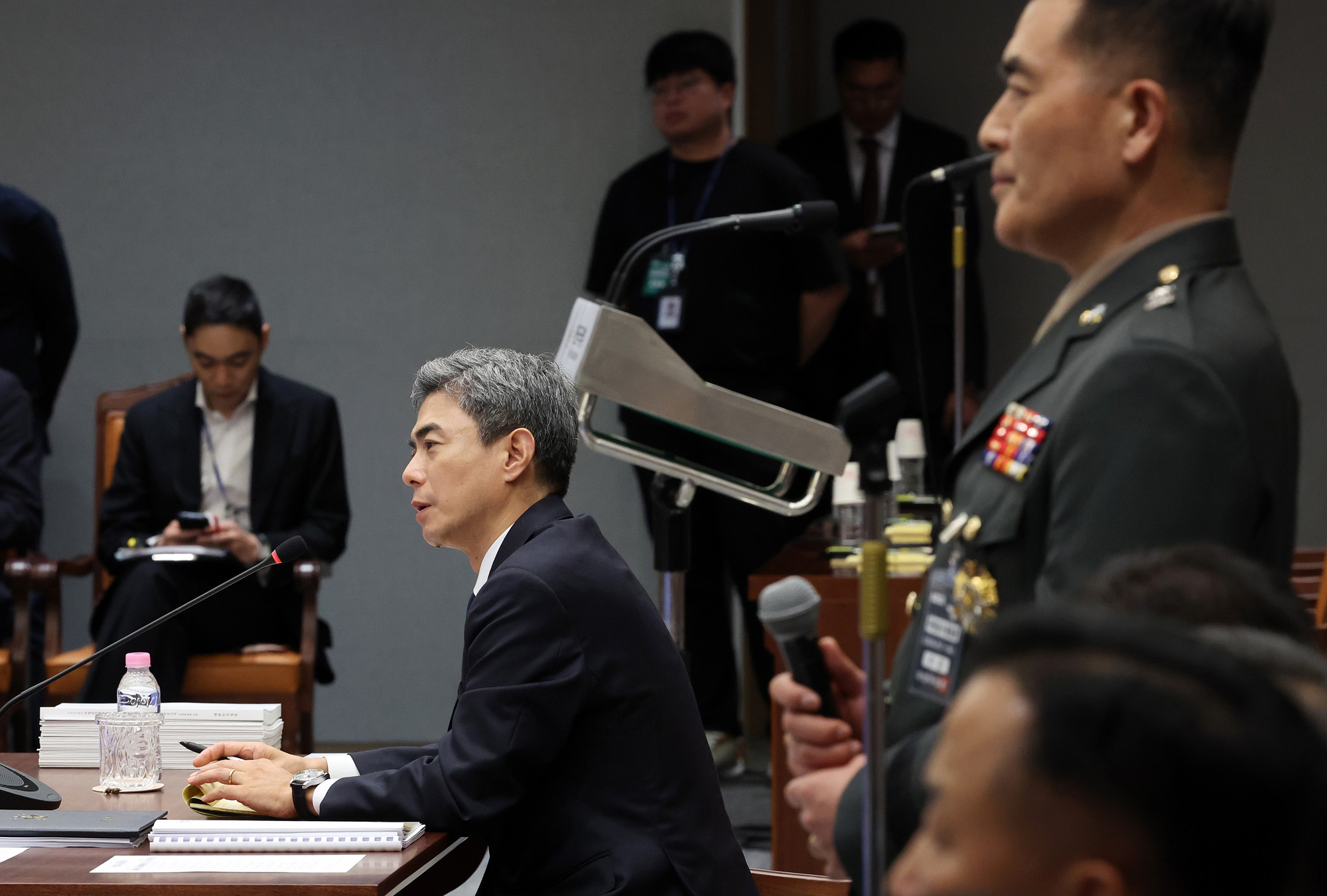 정치;국정감사;국방위원회의 국방부;국정감사;강신철 장관