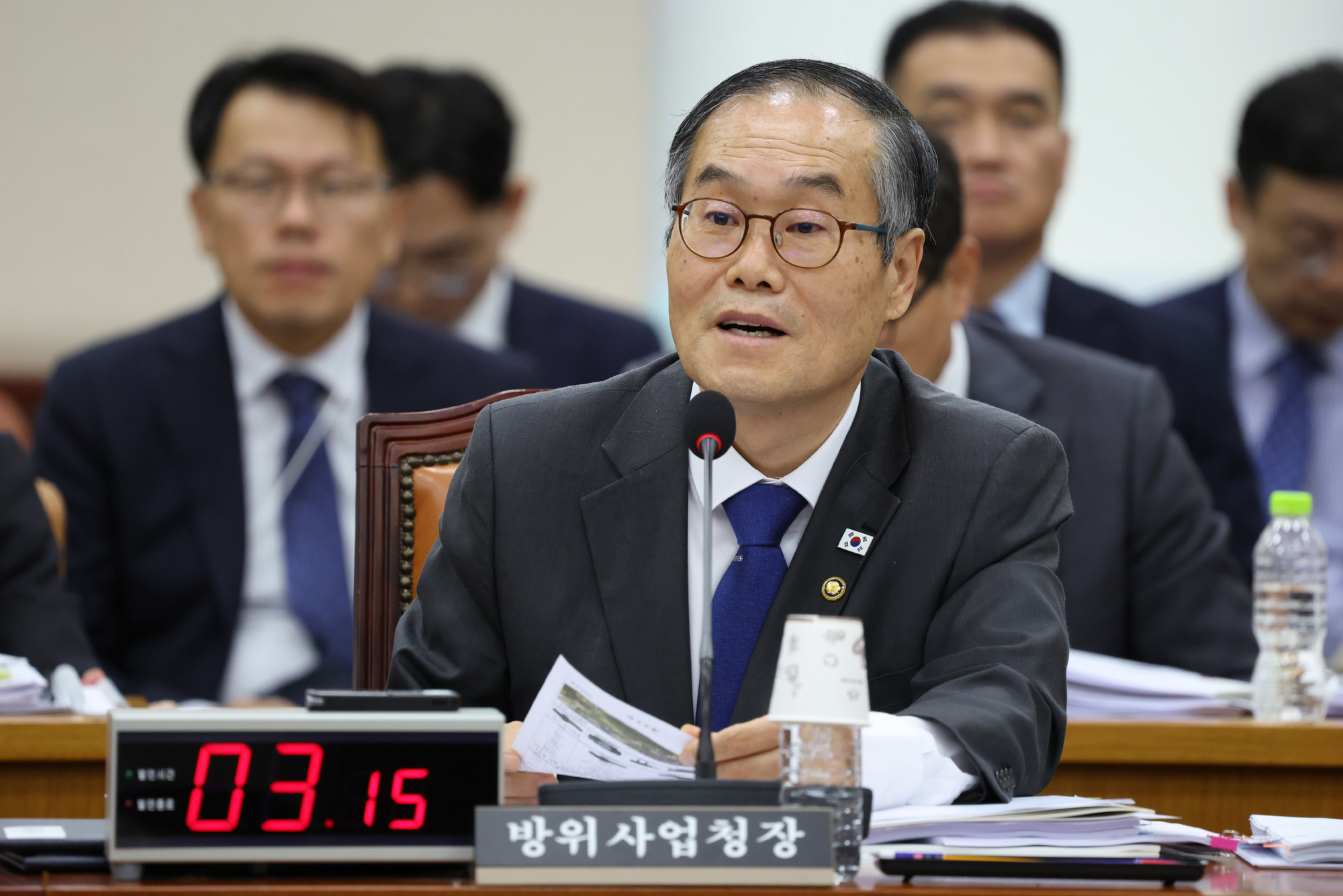 정치;국회;국정감사;방위사업청;이용철 방위사업청장