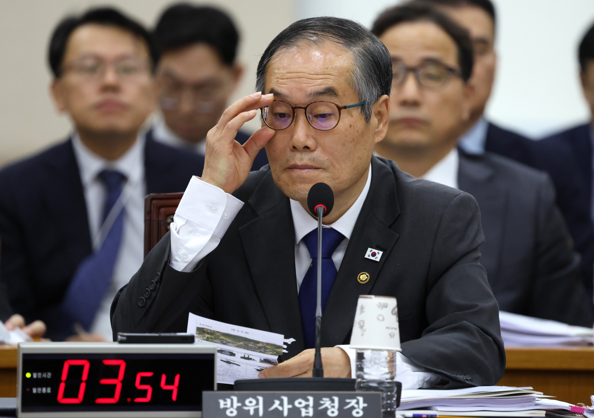 정치;국회;국정감사;방위사업청;이용철 방위사업청장