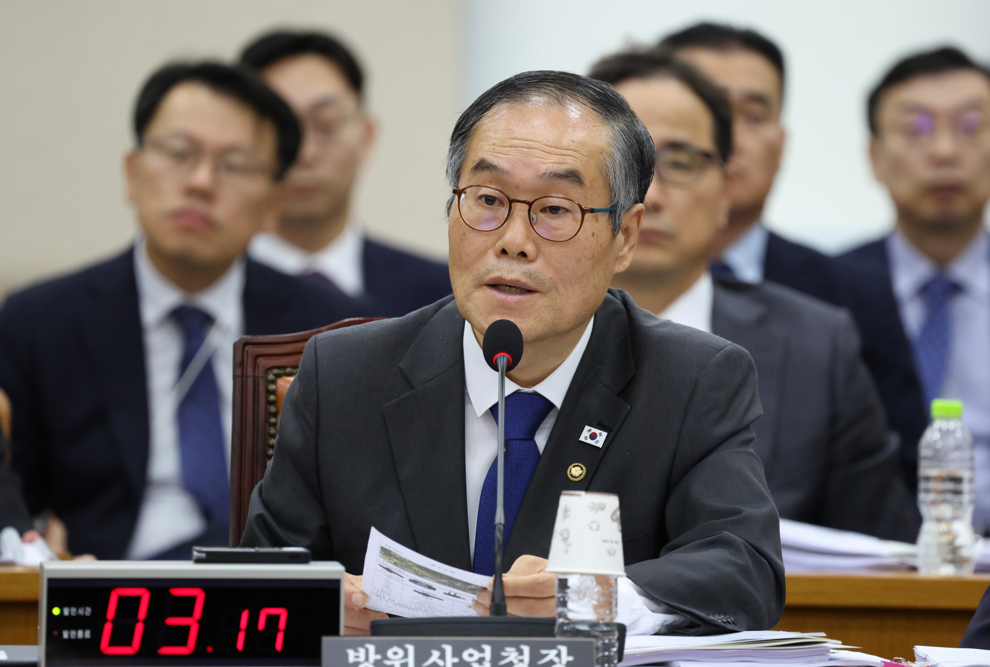 정치;국회;국정감사;방위사업청;이용철 방위사업청장