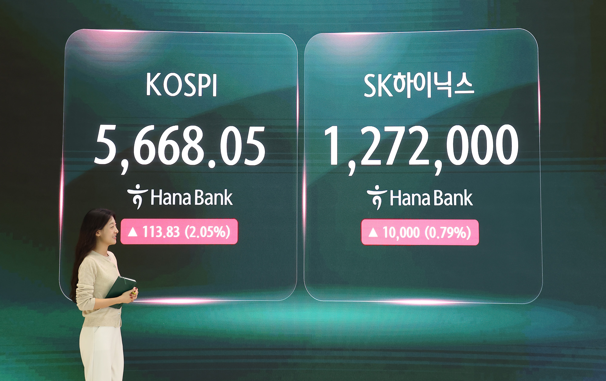 하나은행;딜링룸;코스피;코스닥;하이닉스;삼성전자