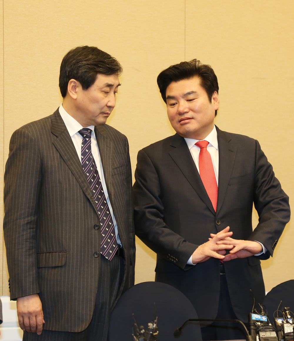 정치/국회/여야원내대표/원유철이종걸/원내대표