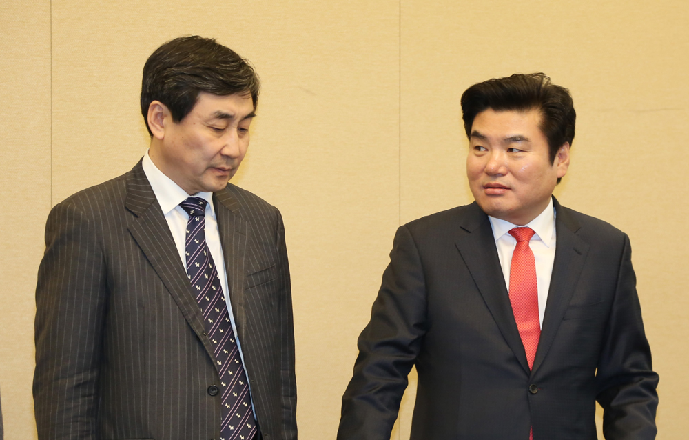 정치/국회/여야원내대표/원유철이종걸/원내대표