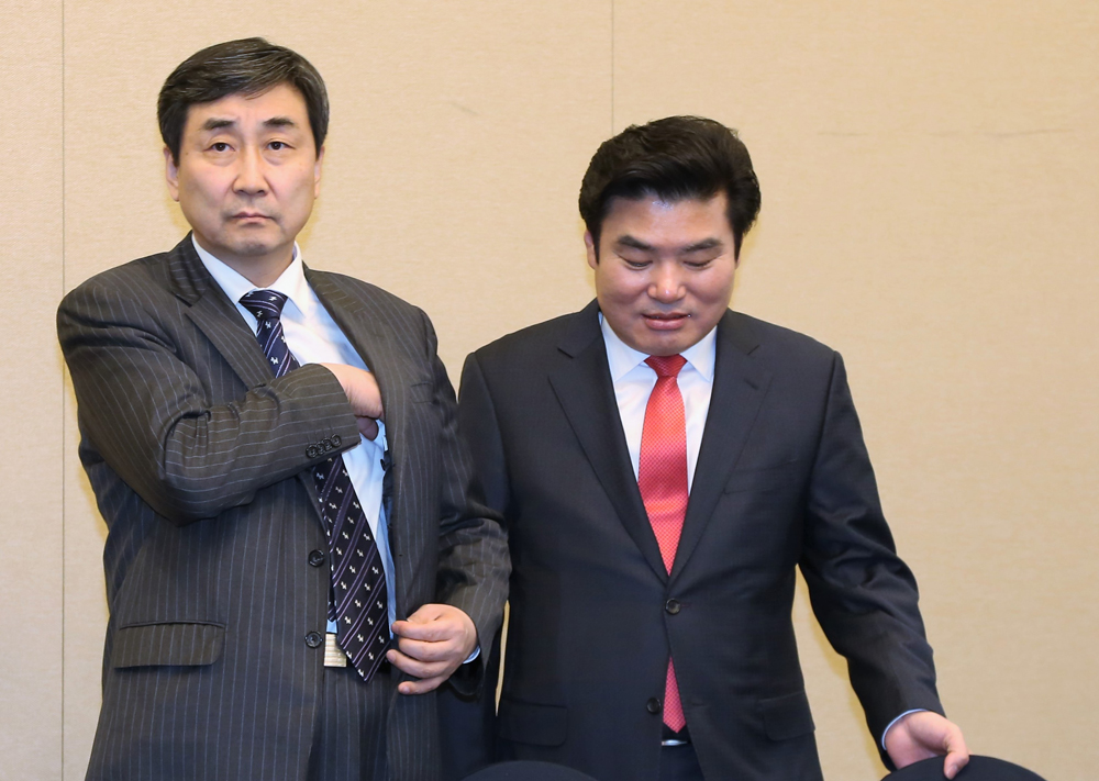 정치/국회/여야원내대표/원유철이종걸/원내대표