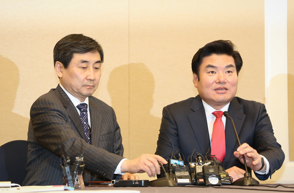 정치/국회/여야원내대표/원유철이종걸/원내대표