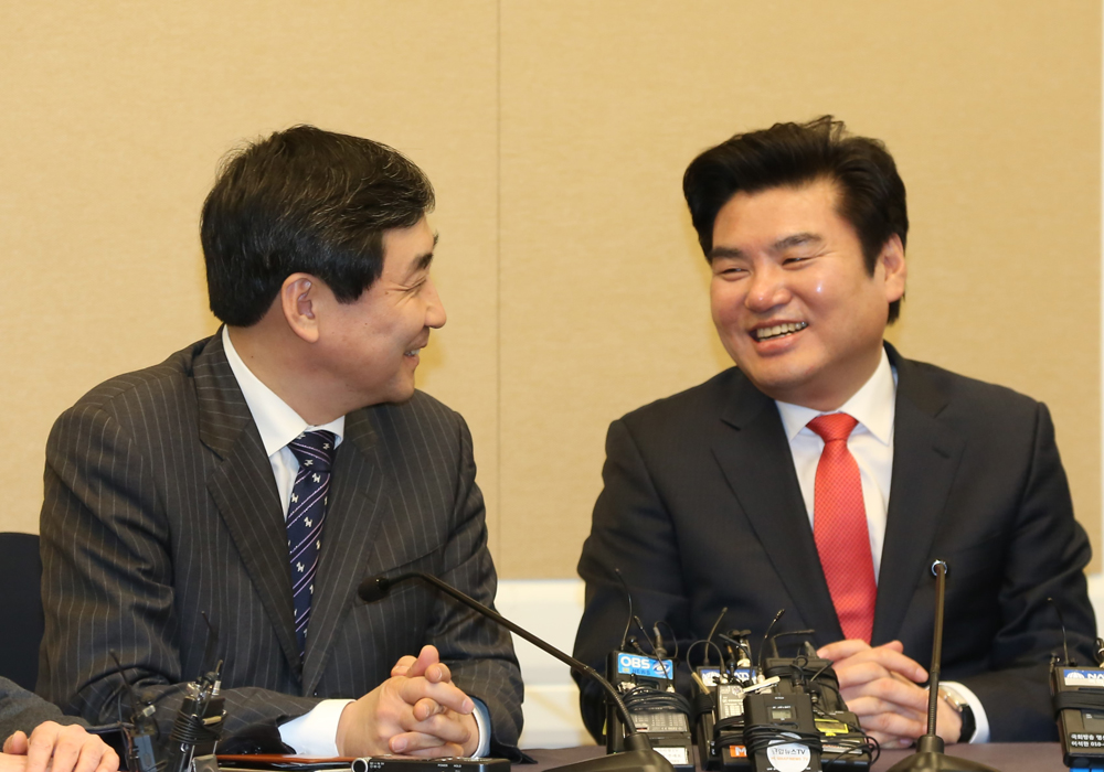 정치/국회/여야원내대표/원유철이종걸/원내대표