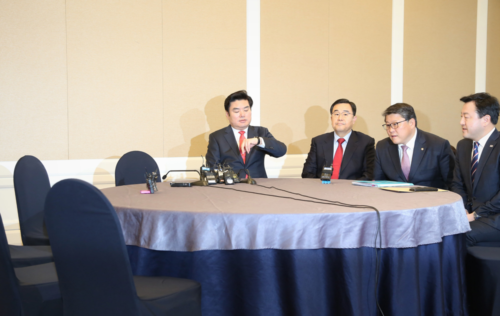 정치/국회/여야원내대표/원유철이종걸/원내대표