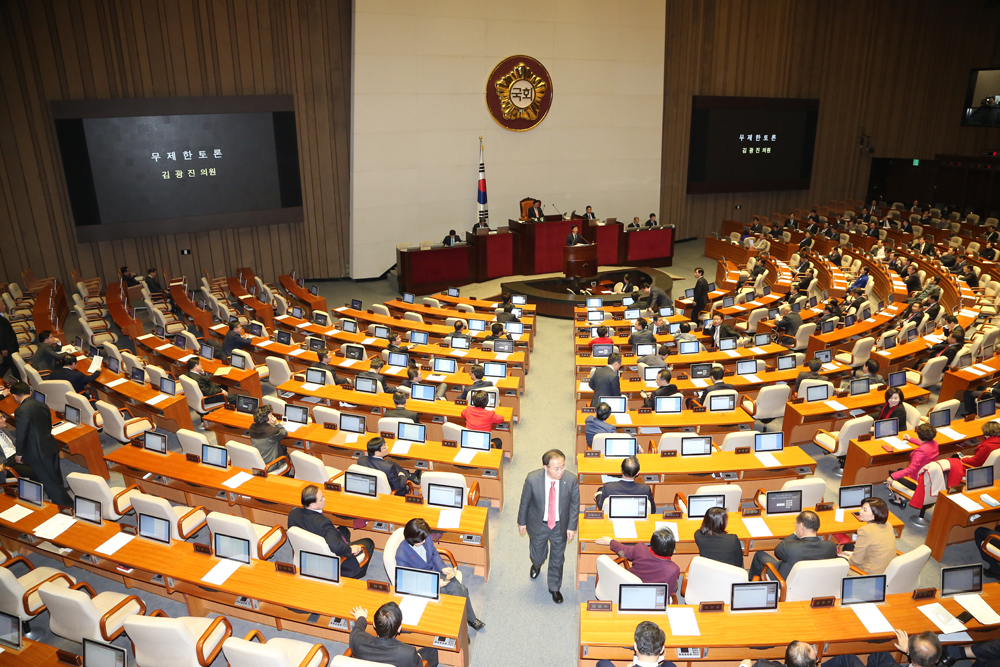 정치/국회/본회의장/의장직권상정/국회본회의/