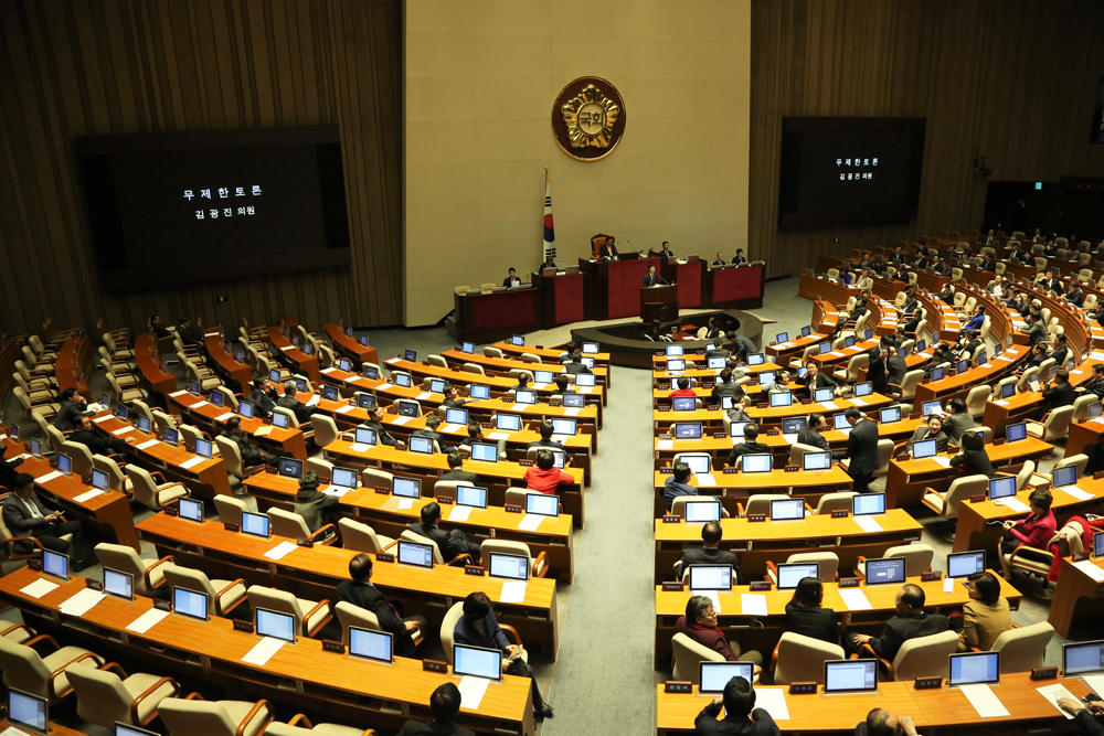 정치/국회/본회의장/의장직권상정/국회본회의/