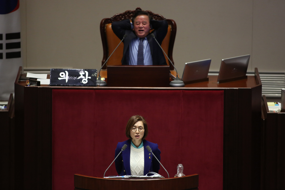 정치/국회/본회의장/필러버스터/은수미/무제한