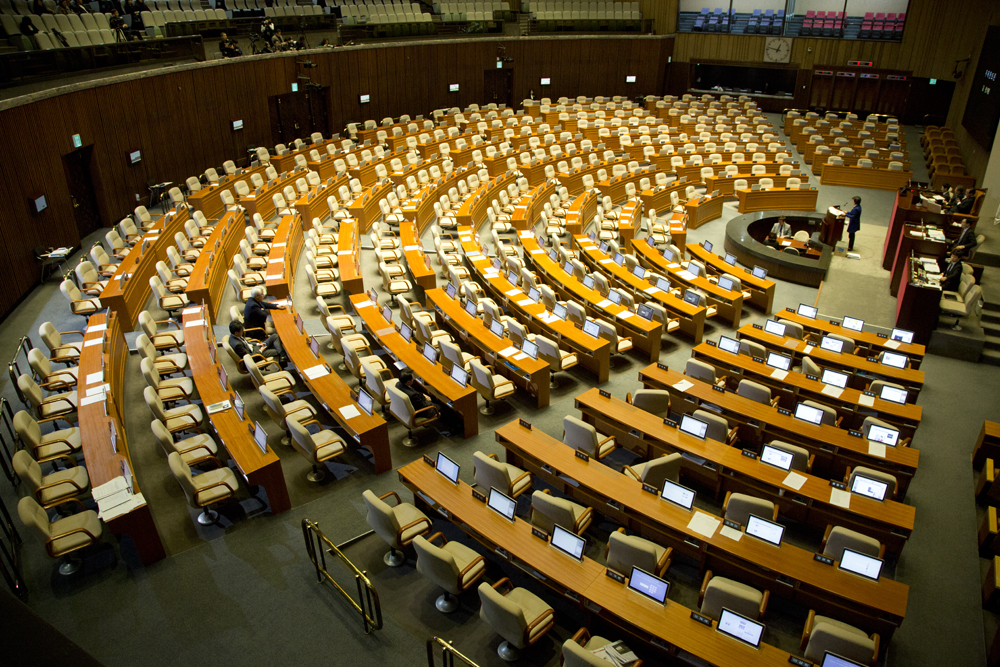 정치/국회/본회의장/필러버스터/텅빈본회의장/