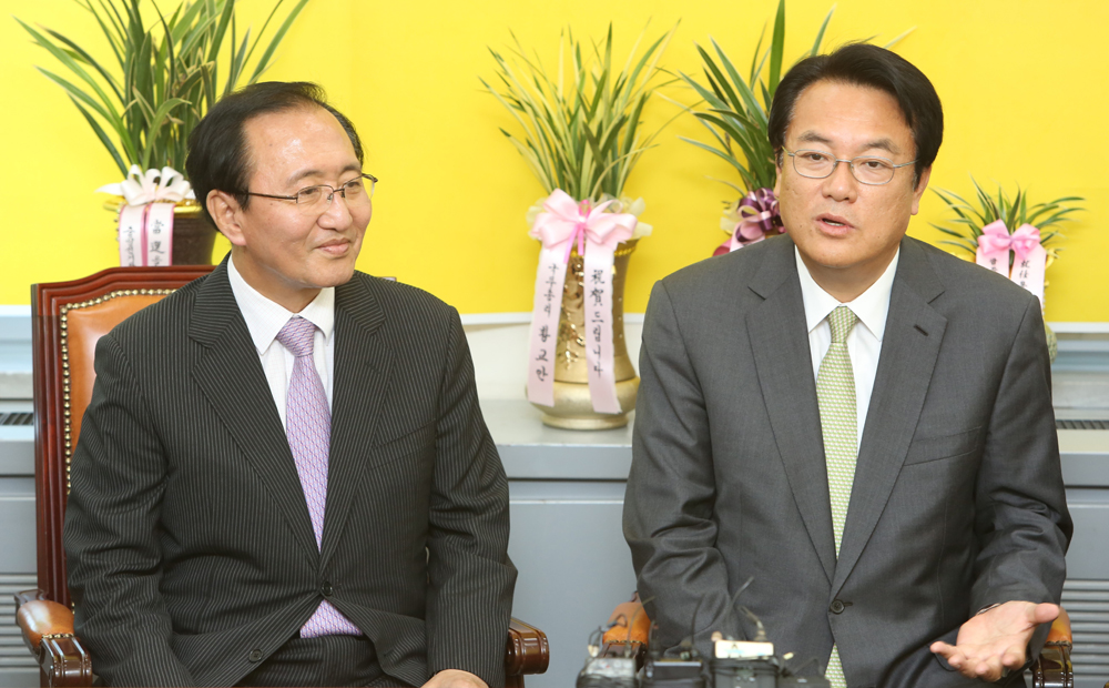 정치/국회/정의당/노회찬/정진석/원내대표