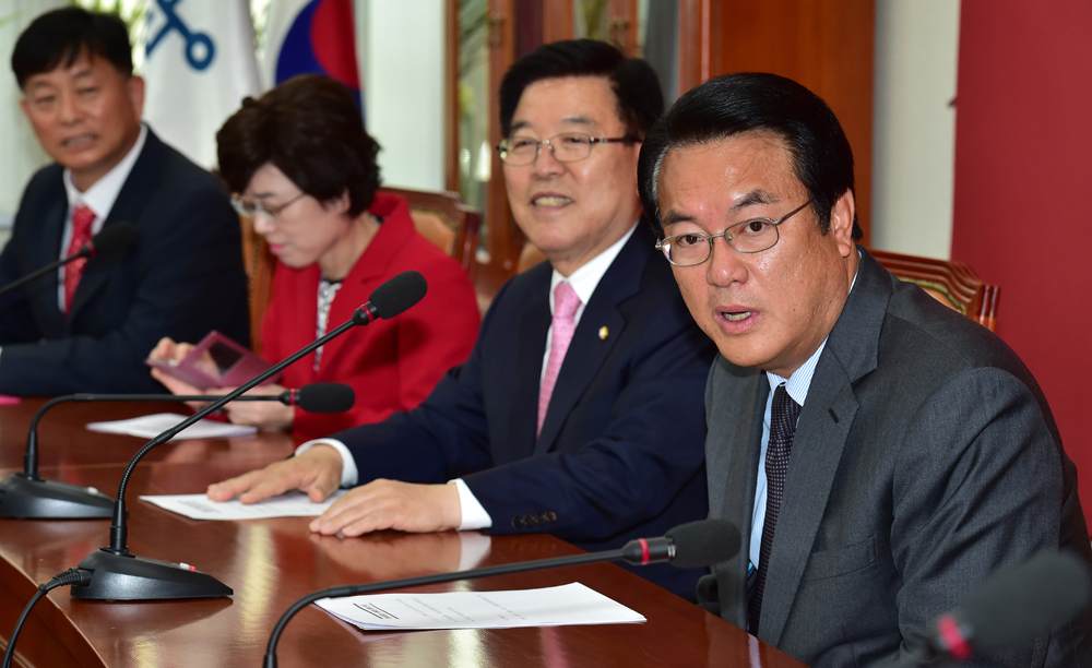 정치/국회/새누리당/신임원내대표단/티타임