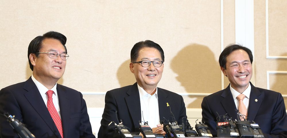 정치/국회/여야3당회동/박지원/우상호/정진석