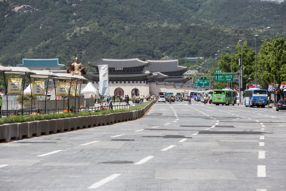 민방위 훈련 / 민방위 / 광화문 네거리 민방위 훈